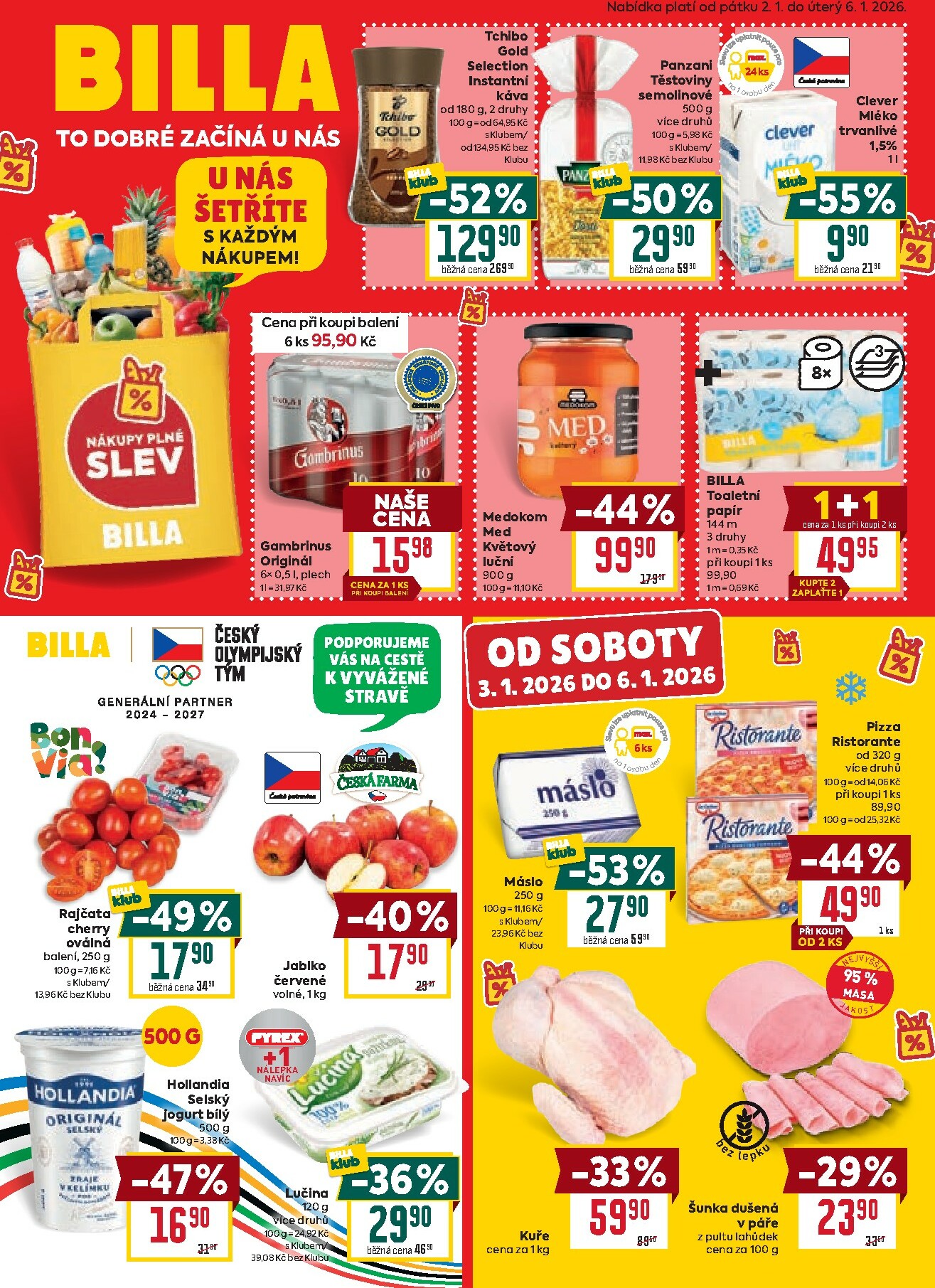 billa - Aktuální leták Billa od 02.01. do 06.01.
