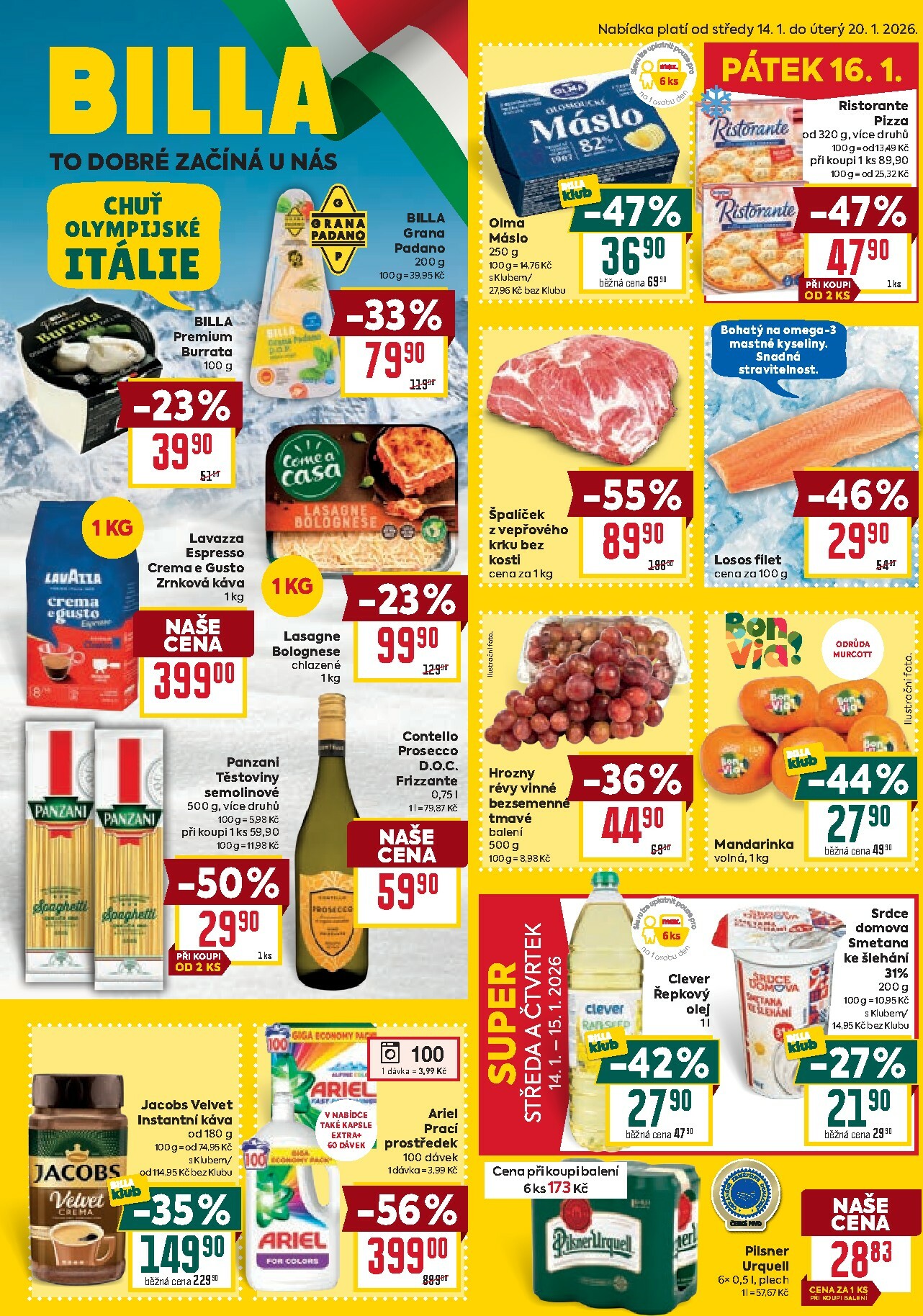 billa - Aktuální leták Billa od 14.01. do 20.01.