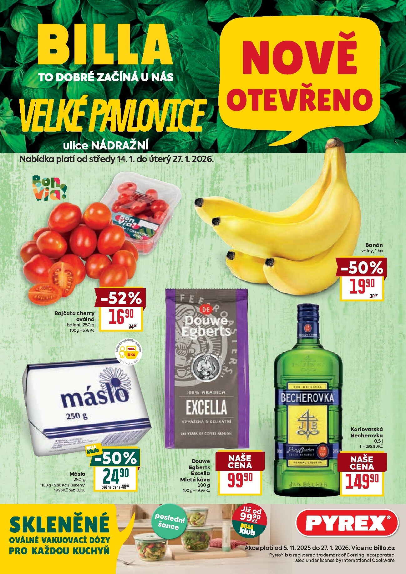 billa - Aktuální leták Billa - Velké Pavlovice od 14.01. do 27.01.