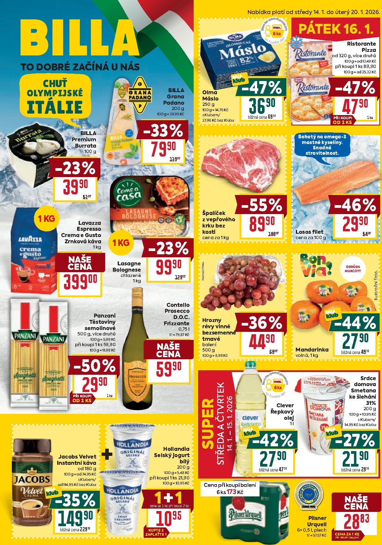 billa - Aktuální leták Billa - Malý leták od 14.01. do 20.01.