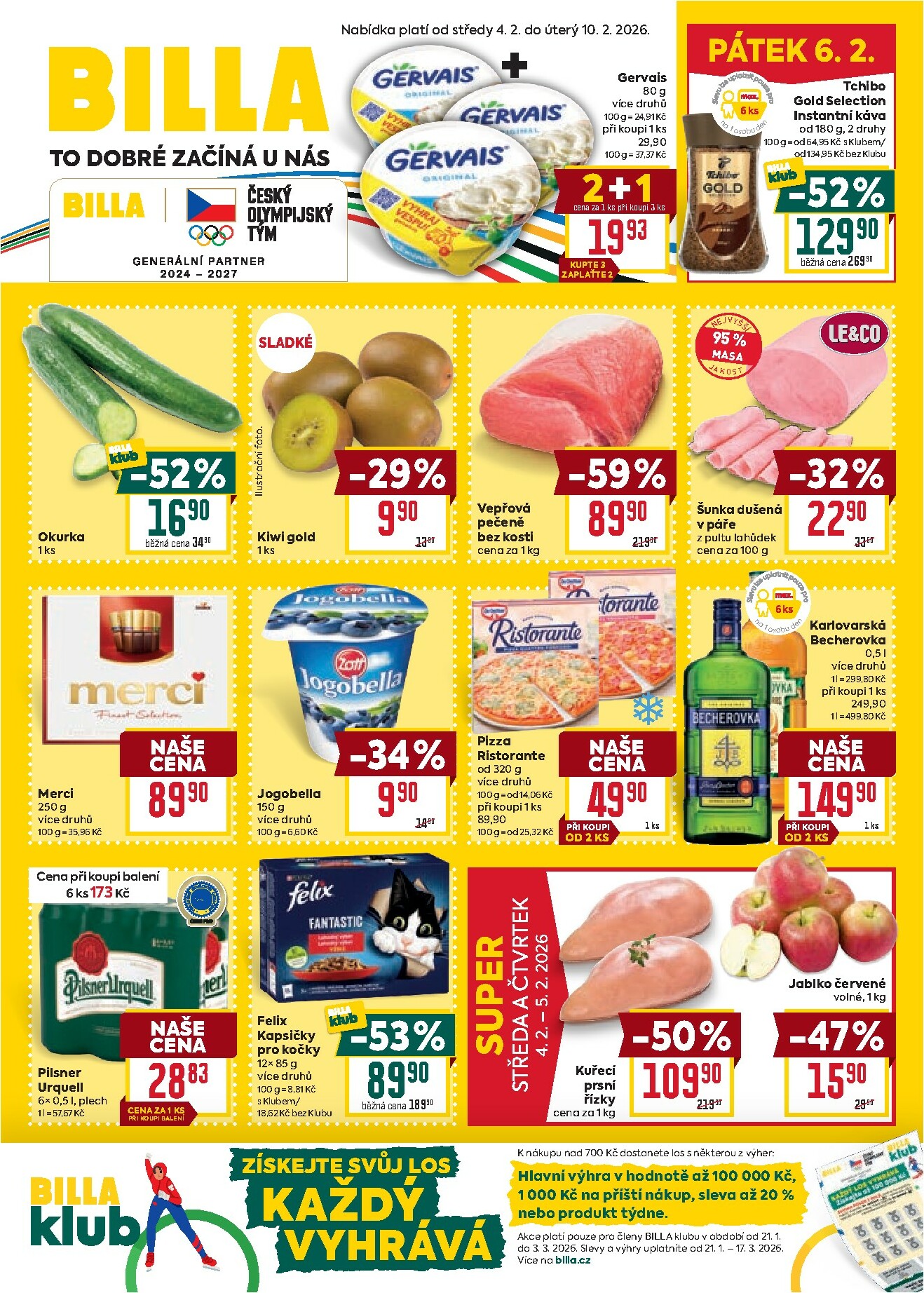 billa - Billa leták platný od středy 04.02.2026 do úterý 10.02.2026