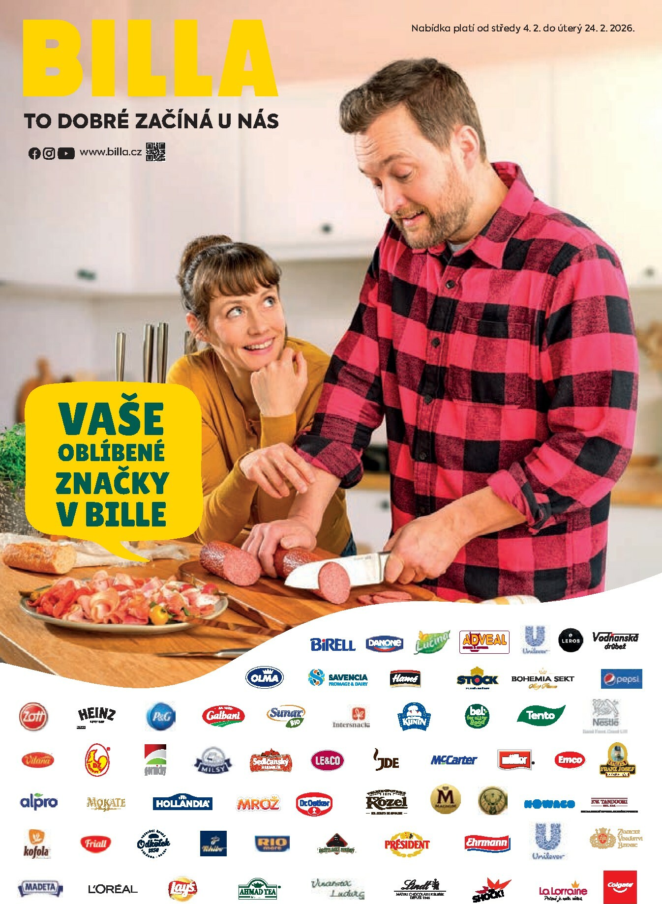 billa - Billa - Vaše oblíbené značky leták platný od středy 04.02.2026 do úterý 24.02.2026