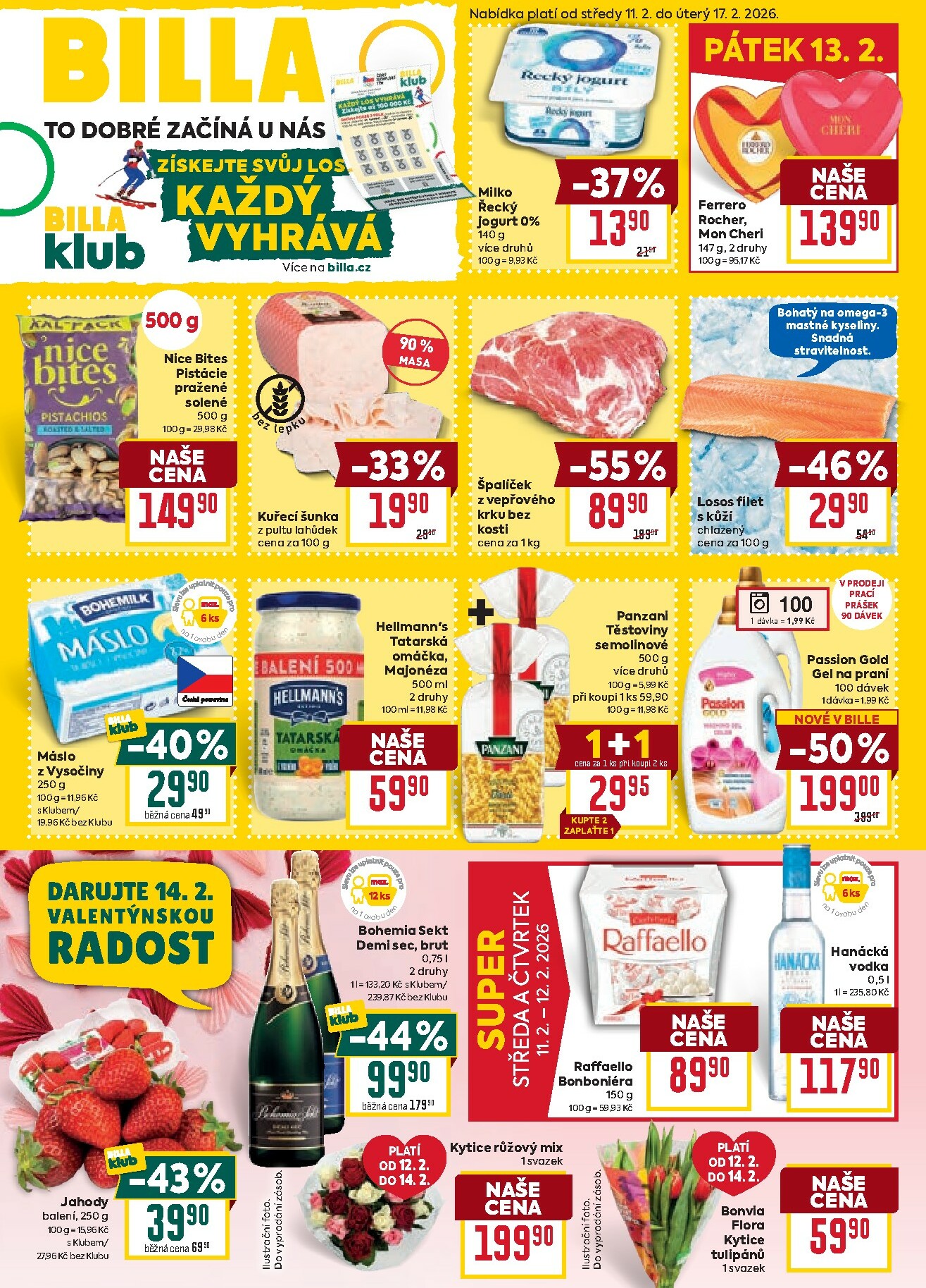 billa - Billa leták platný od středy 11.02.2026 do úterý 17.02.2026