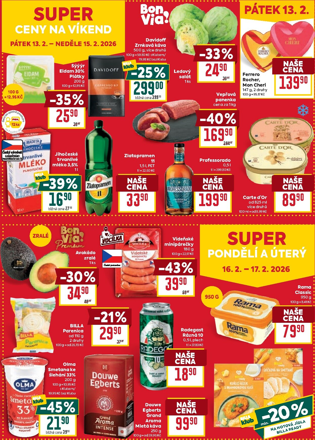 billa - Billa - Malý leták leták platný od středy 18.02.2026 do úterý 24.02.2026 - page: 4