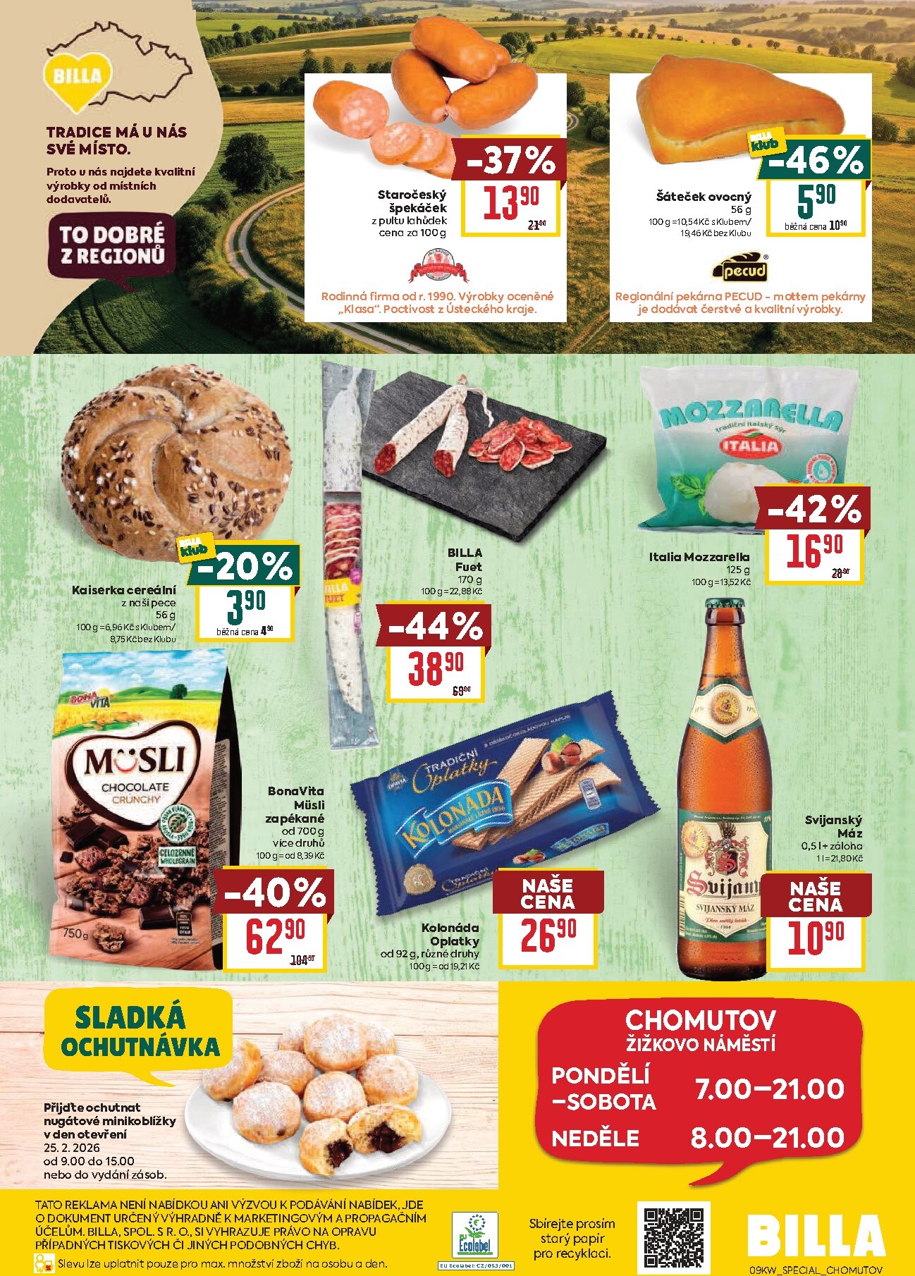 billa - Billa - Chomutov leták platný od středy 25.02.2026 do úterý 03.03.2026 - page: 4