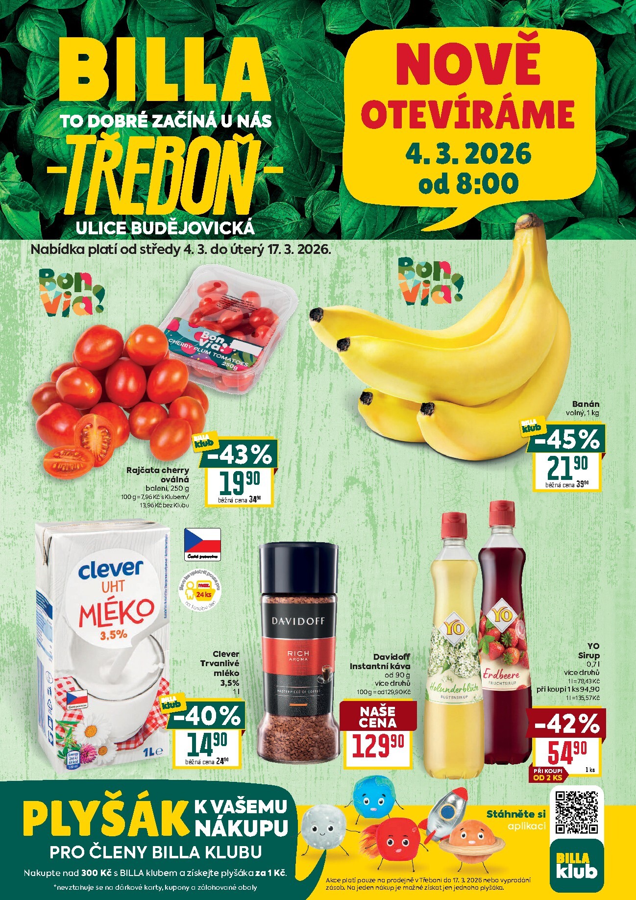 billa - Billa - Speciál: Třeboň leták platný od středy 04.03.2026 do úterý 17.03.2026