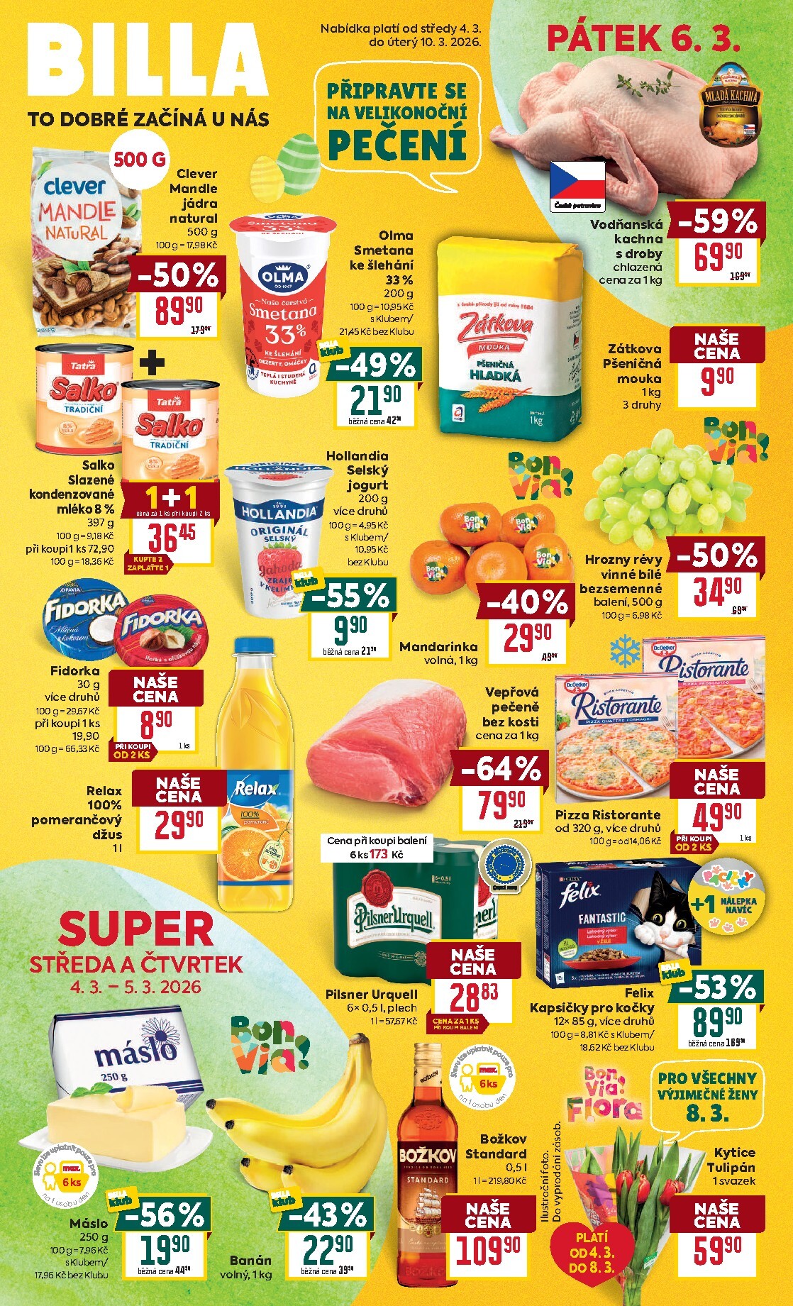 billa - Billa - Malý leták leták platný od středy 04.03.2026 do úterý 10.03.2026