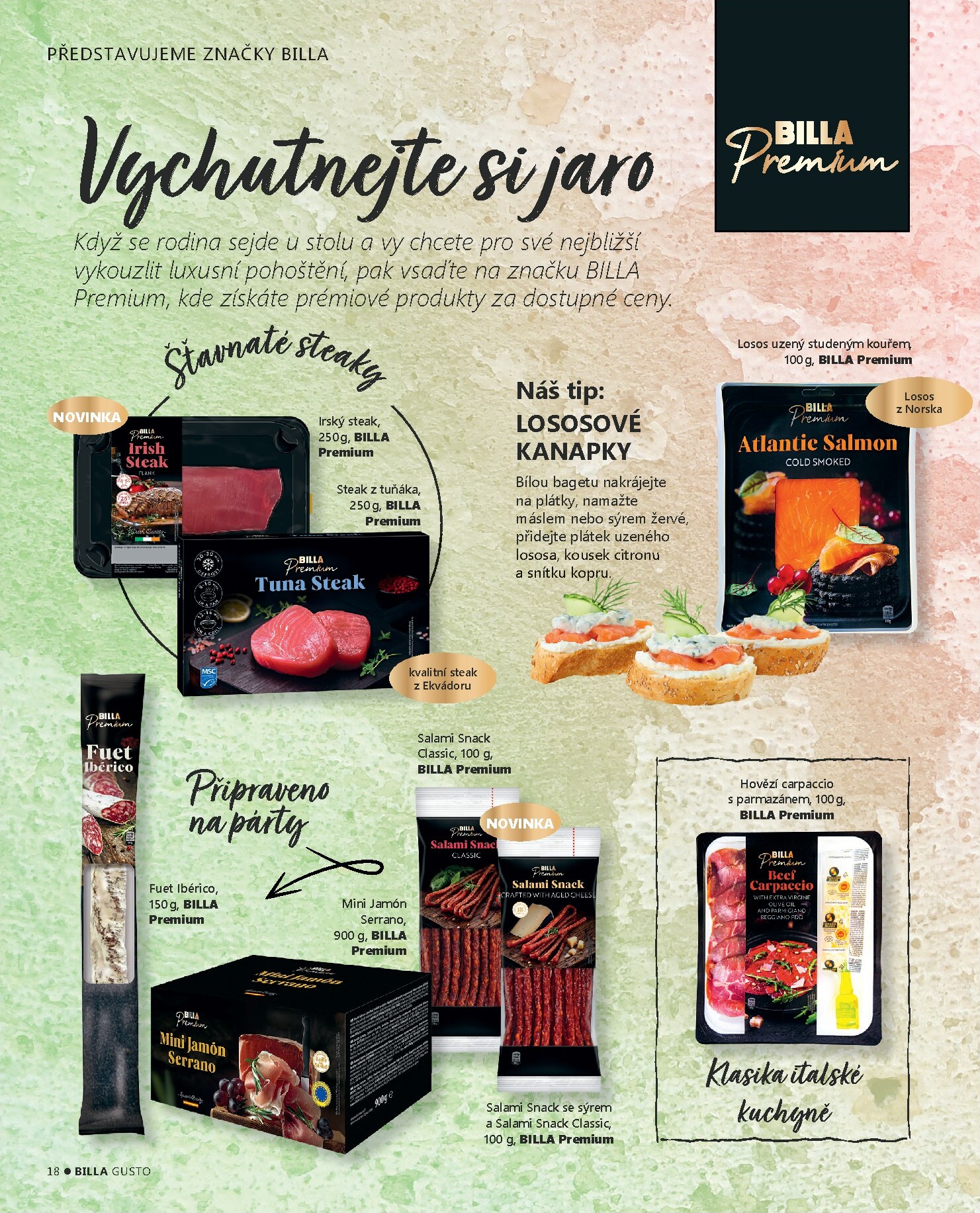 billa - Billa - Gusto magazín leták platný od úterý 10.03.2026 do neděle 31.05.2026 - page: 18