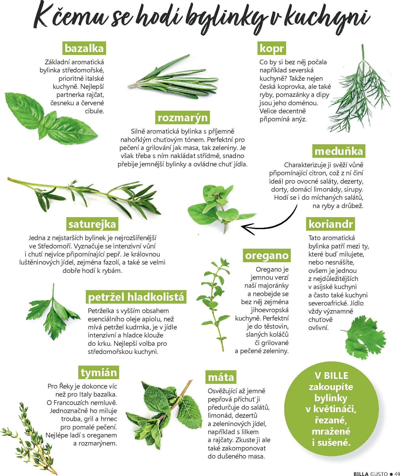 billa - Billa - Gusto magazín leták platný od úterý 10.03.2026 do neděle 31.05.2026 - page: 49