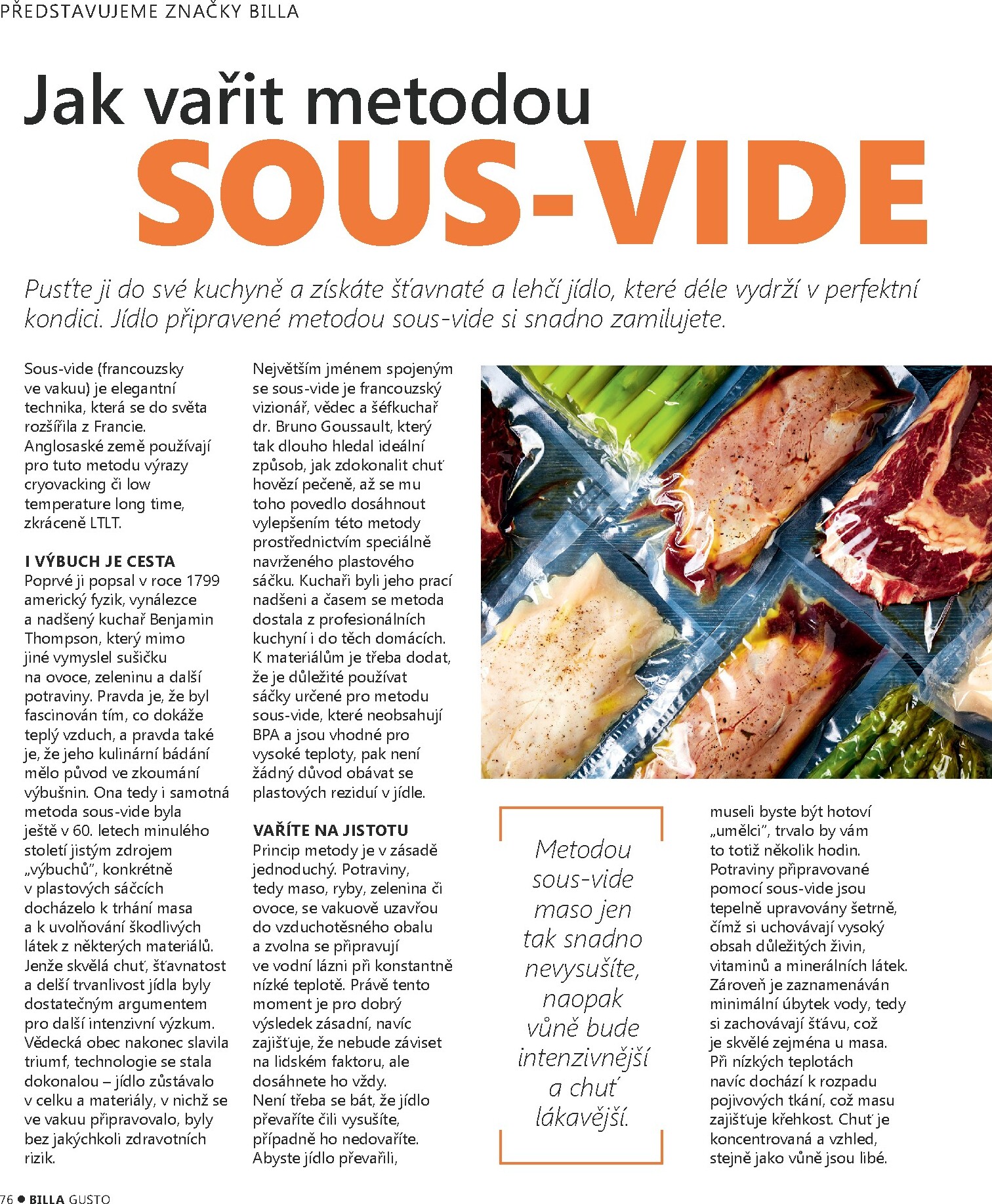 billa - Billa - Gusto magazín leták platný od úterý 10.03.2026 do neděle 31.05.2026 - page: 76