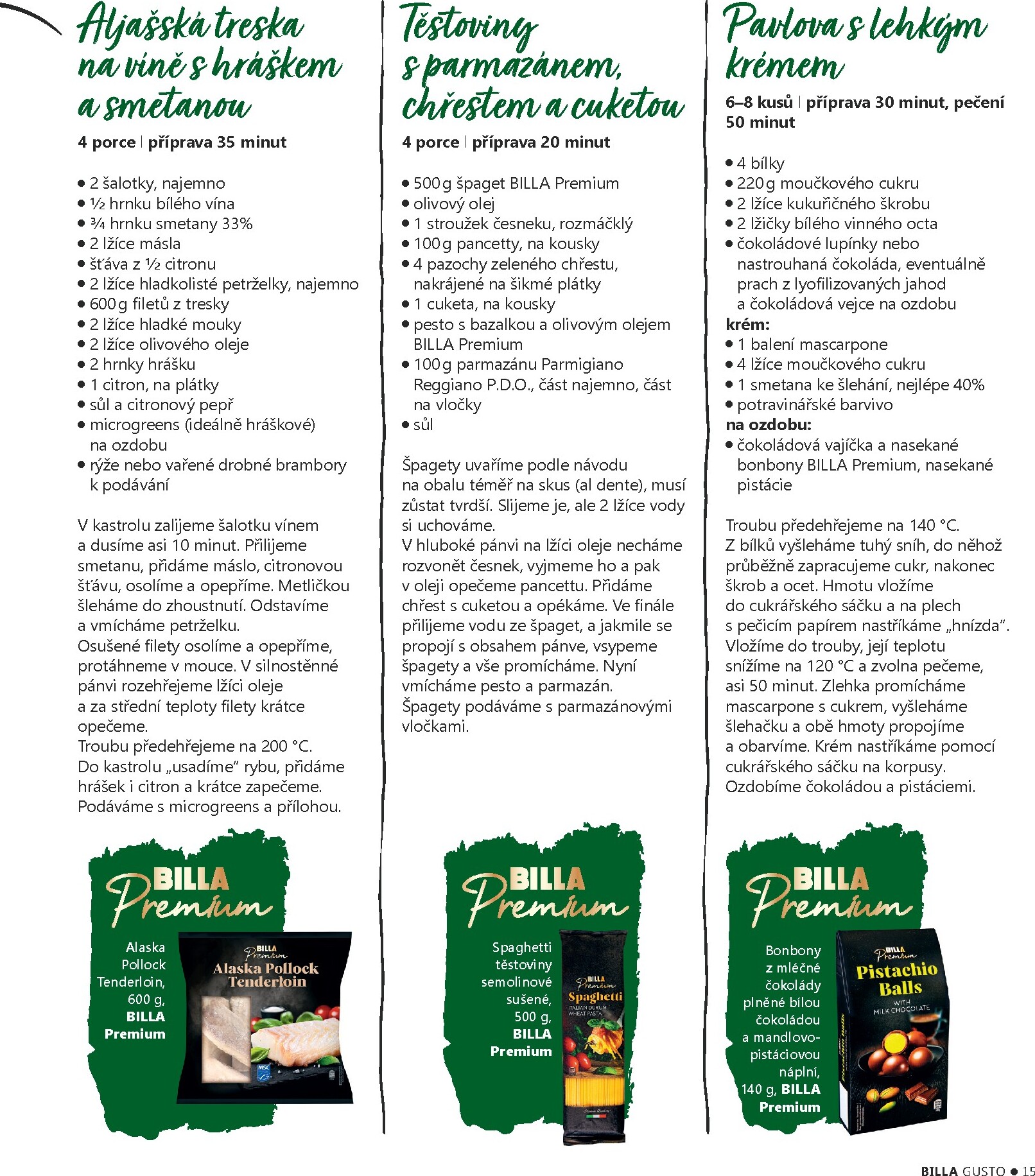 billa - Billa - Gusto magazín leták platný od úterý 10.03.2026 do neděle 31.05.2026 - page: 15