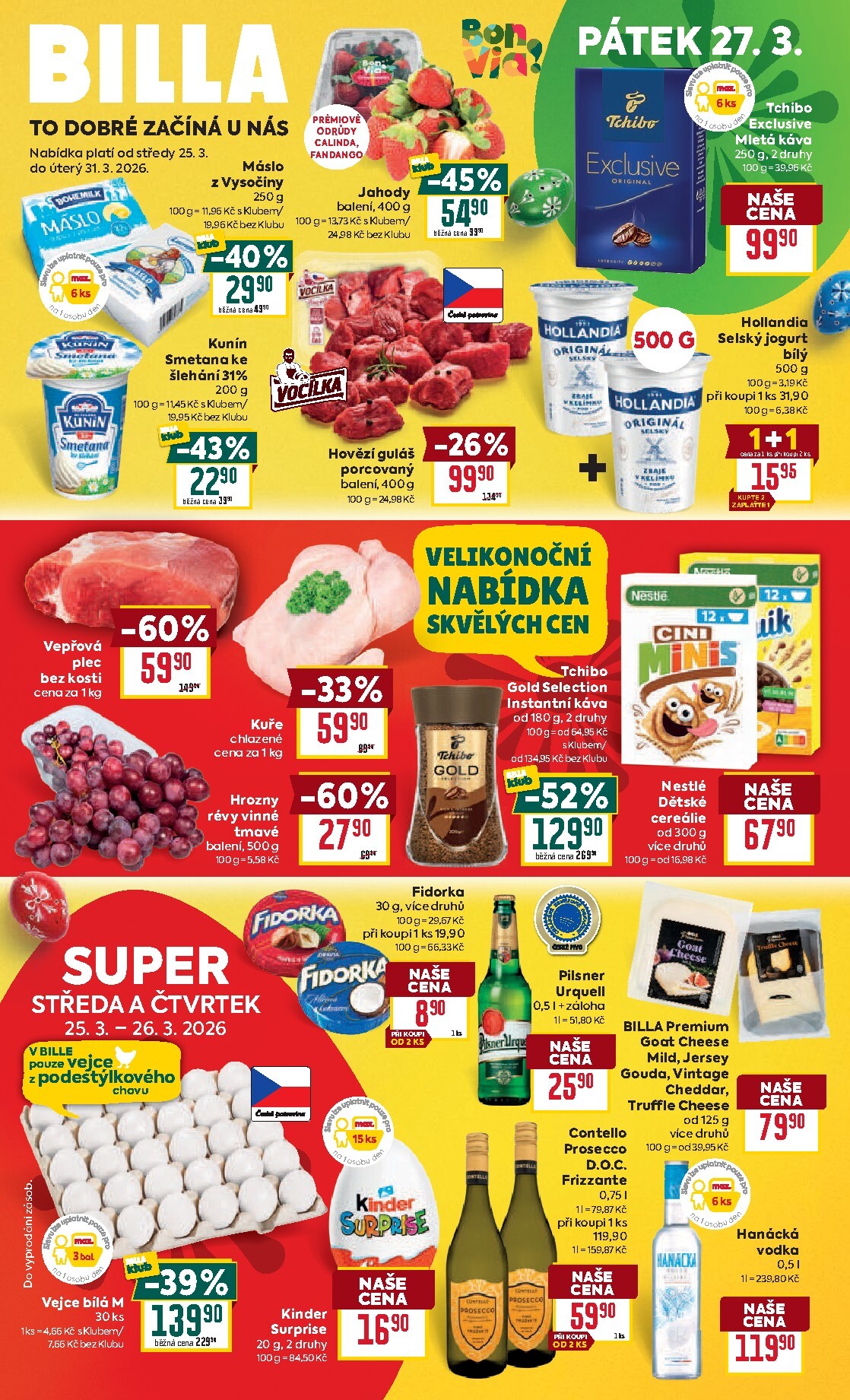 billa - Billa - Malý leták leták platný od středy 25.03.2026 do úterý 31.03.2026