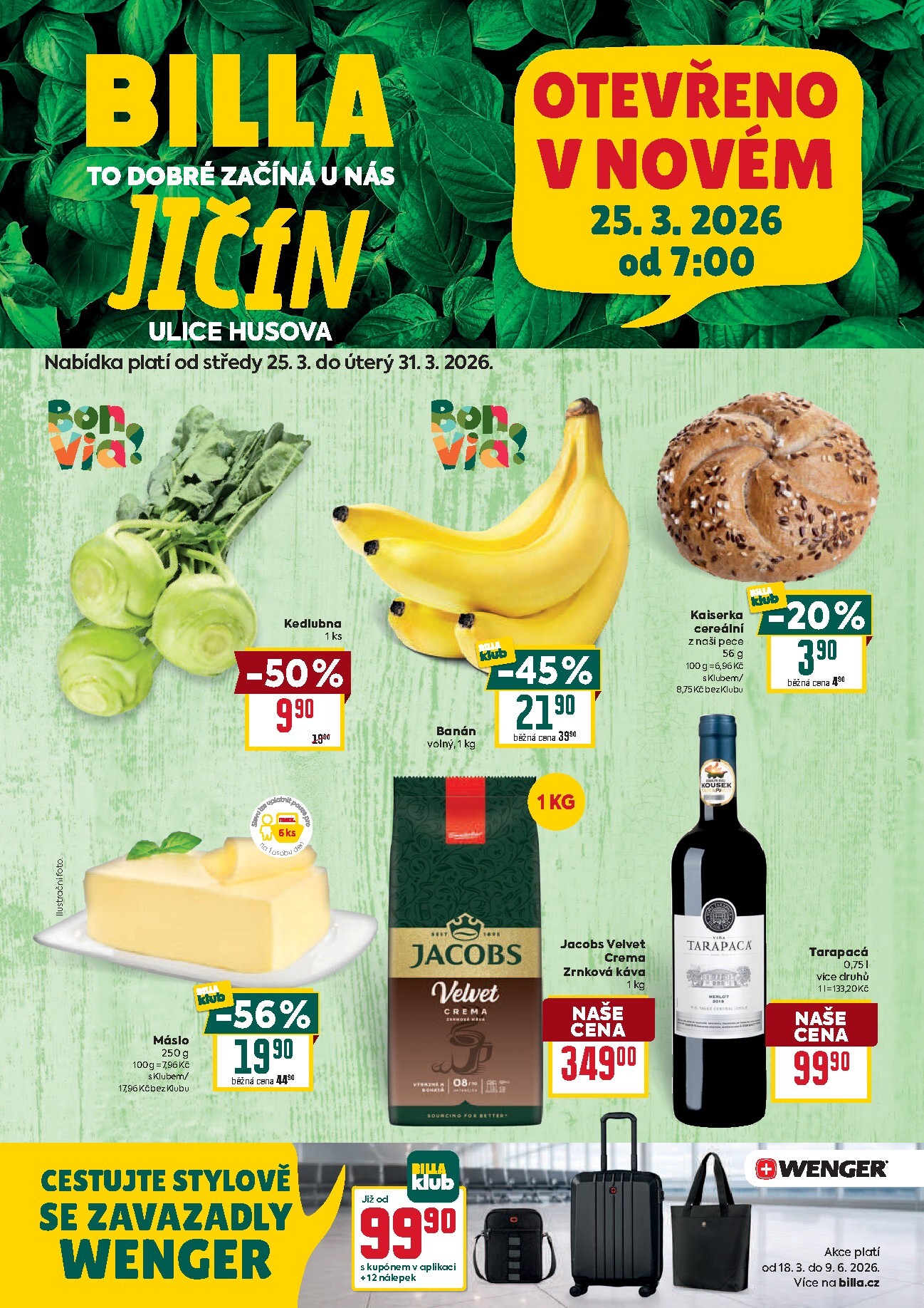 billa - Billa - Jičín leták platný od středy 25.03.2026 do úterý 31.03.2026