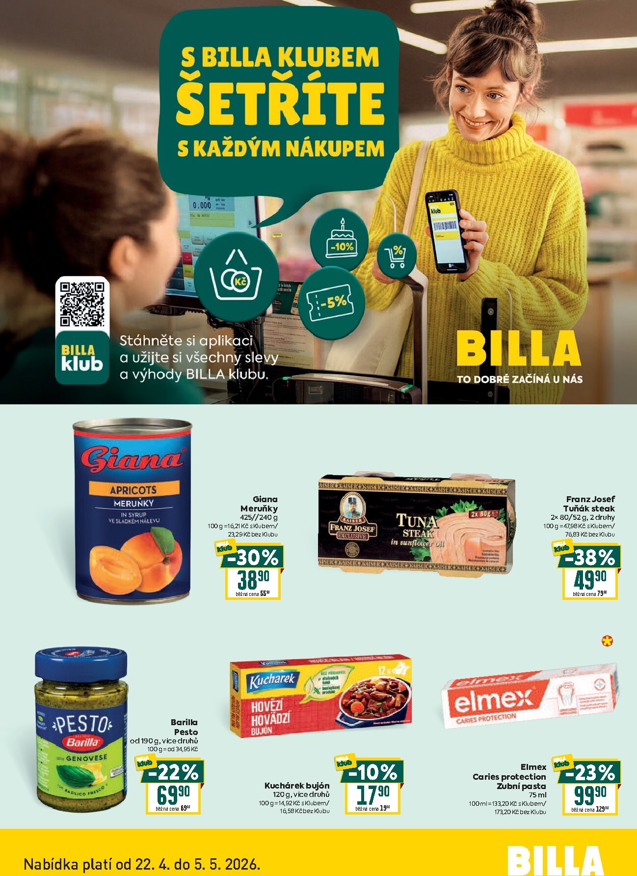 billa - Aktuální Billa - Klub leták platný od středy 22.04.2026 do úterý 05.05.2026 - page: 2