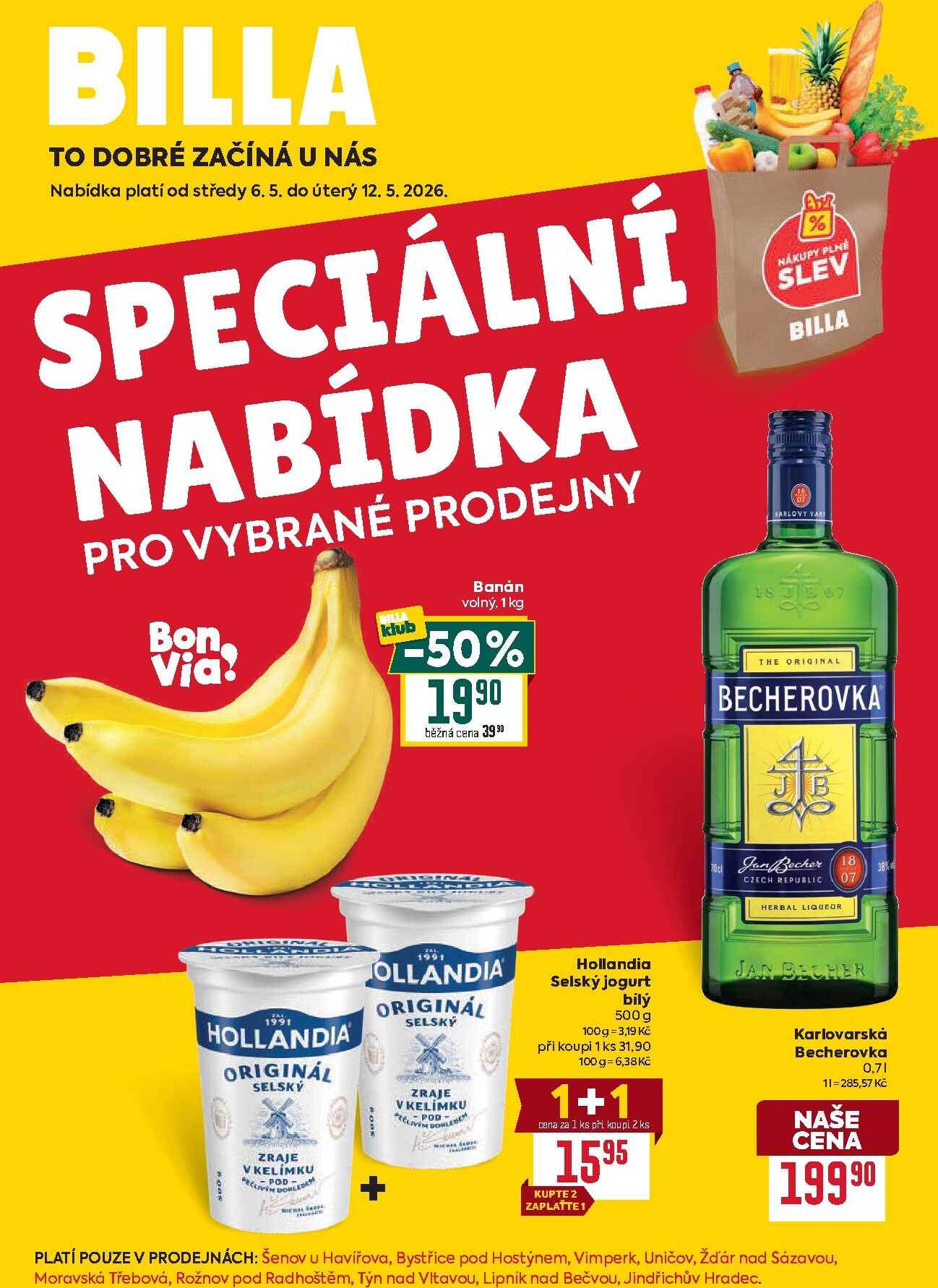 billa - Budoucí Billa - Speciální nabídka: vybrané prodejny leták platný od středy 06.05.2026 do úterý 12.05.2026