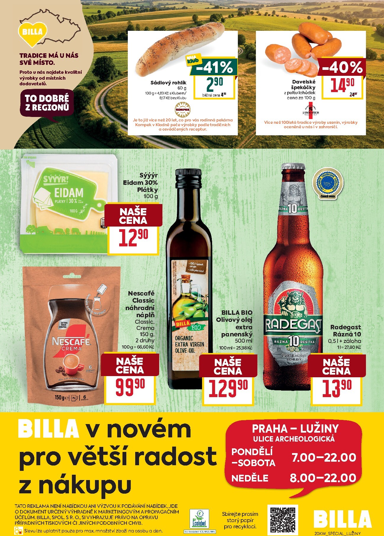 billa - Budoucí Billa - Praha - Lužiny leták platný od středy 13.05.2026 do úterý 19.05.2026 - page: 2