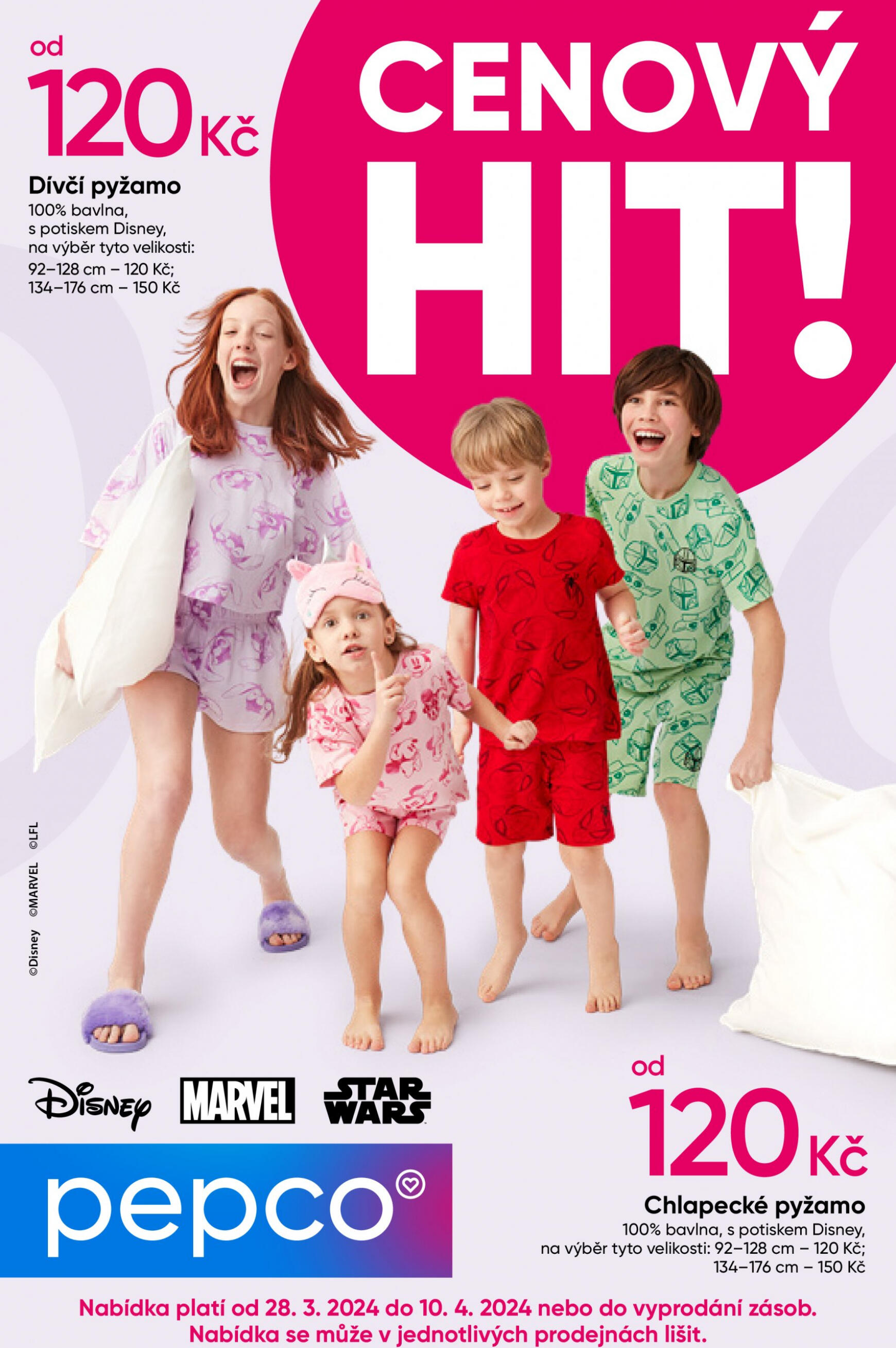 pepco - Pepco - Dětská pyžama Disney platný od 28.03.2024 - page: 1