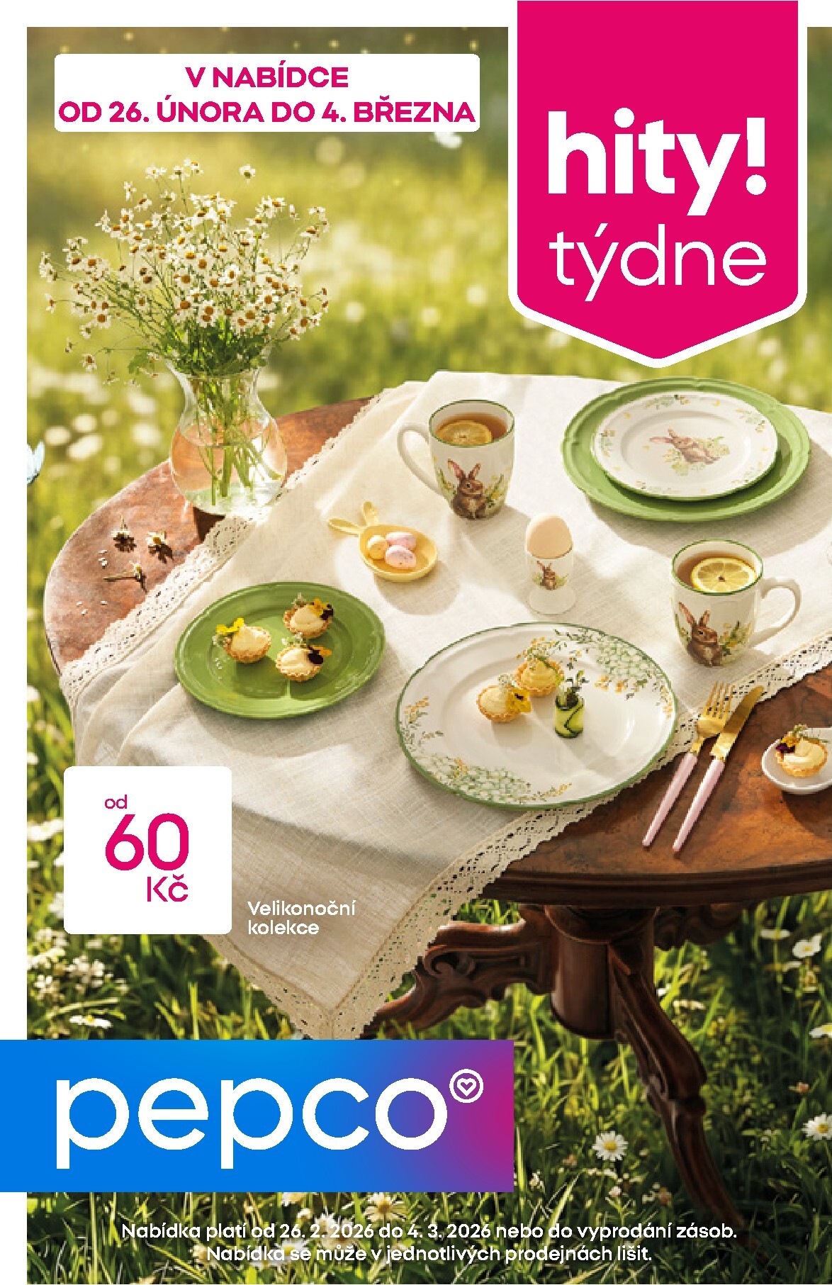 pepco - Pepco - Velikonoční kolekce leták platný od čtvrtka 26.02.2026 do středy 04.03.2026