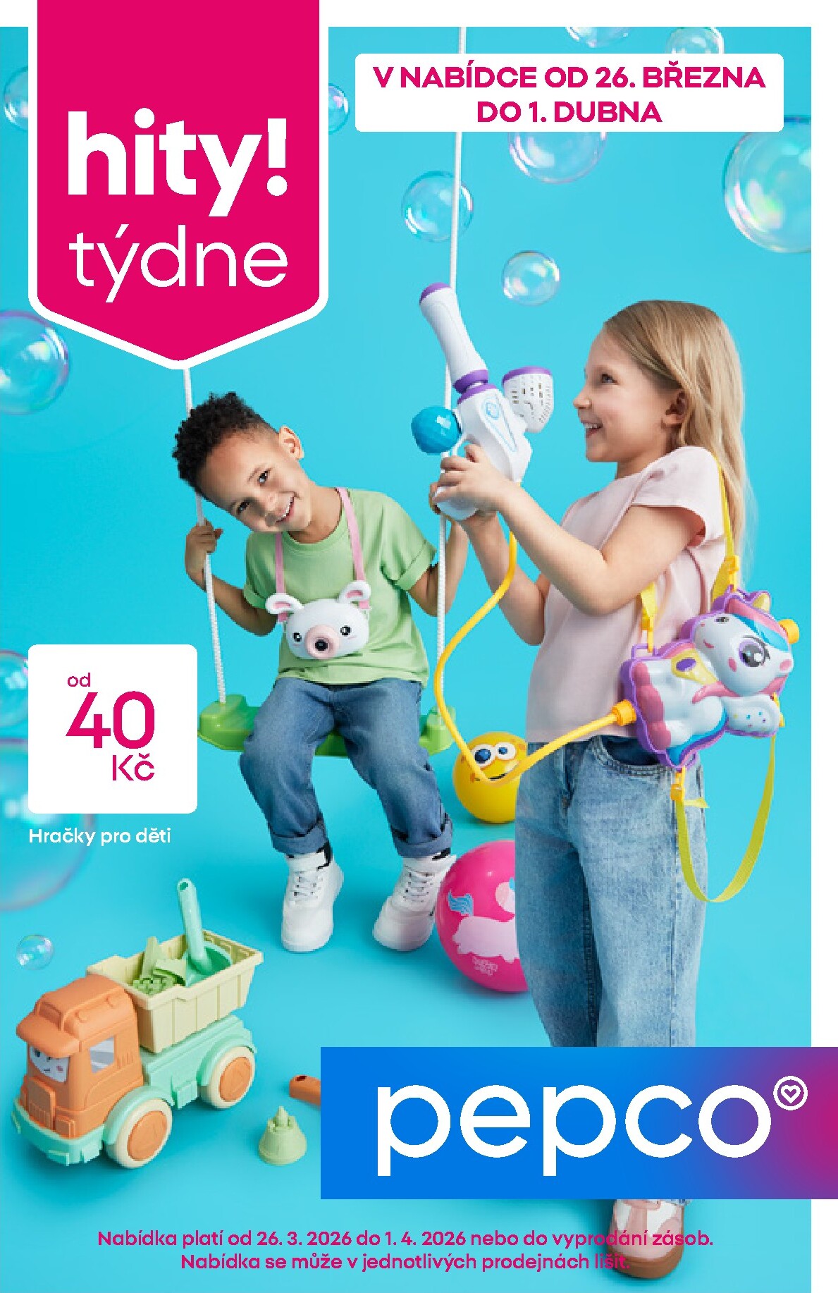 pepco - Pepco - Hračky pro děti leták platný od čtvrtka 26.03.2026 do středy 01.04.2026