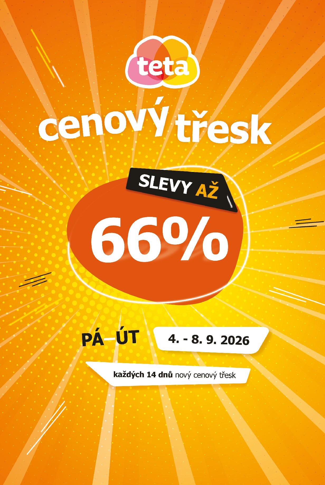 teta-drogerie - Archiv - Teta drogerie - Cenový třesk v Tetě leták od 04.09.2026 do 08.09.2026