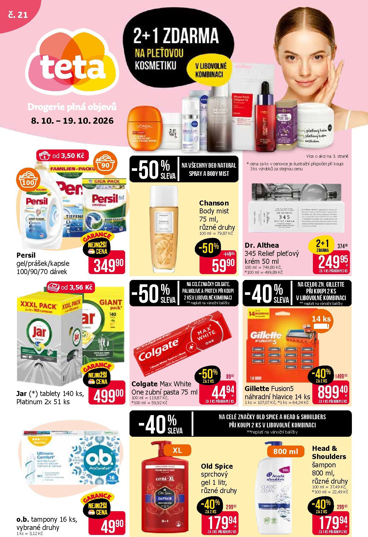 teta-drogerie - Budoucí Teta drogerie leták platný od čtvrtka 08.10.2026 do pondělí 19.10.2026 - page: 1