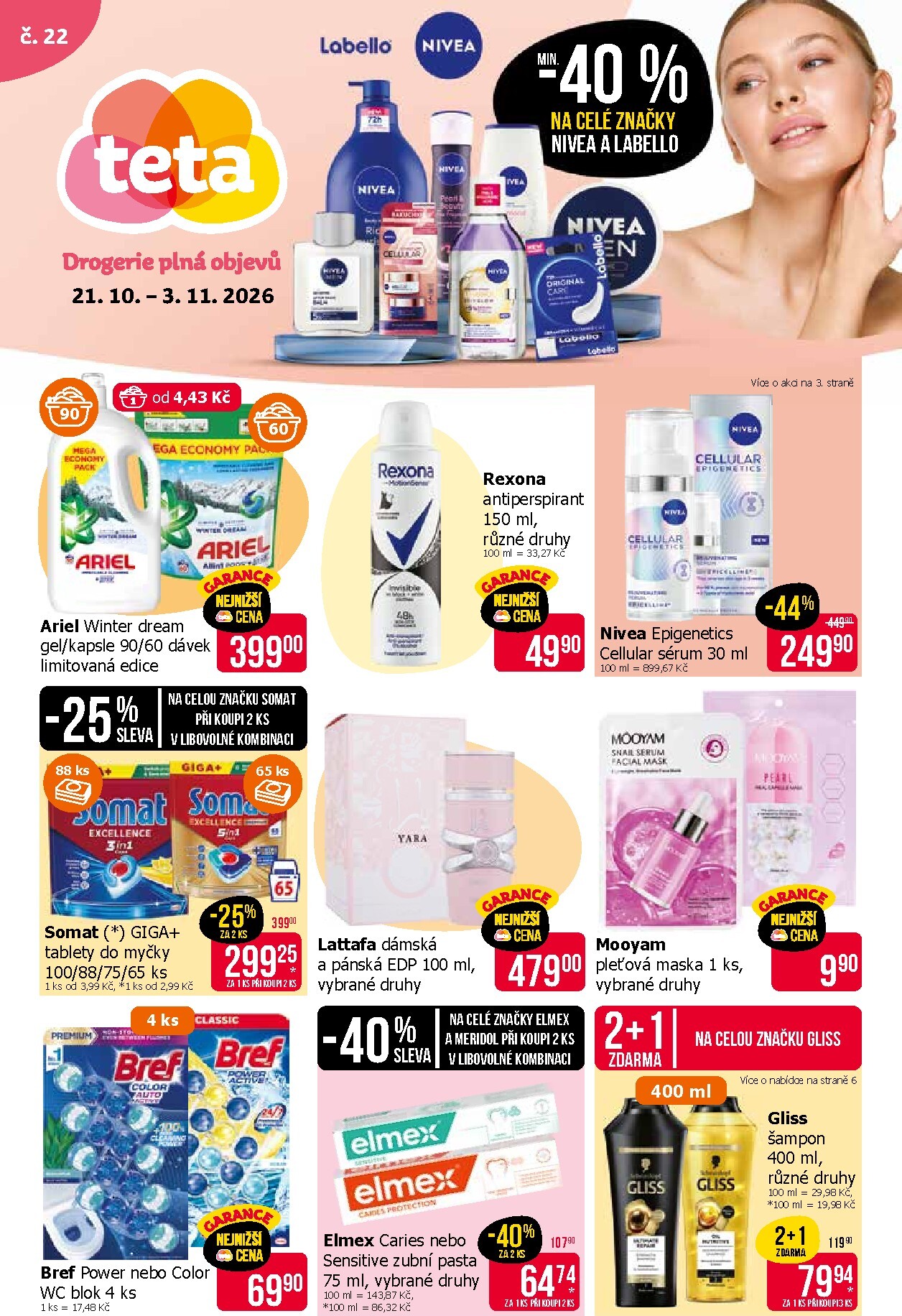 teta-drogerie - Budoucí Teta drogerie leták platný od středy 21.10.2026 do úterý 03.11.2026