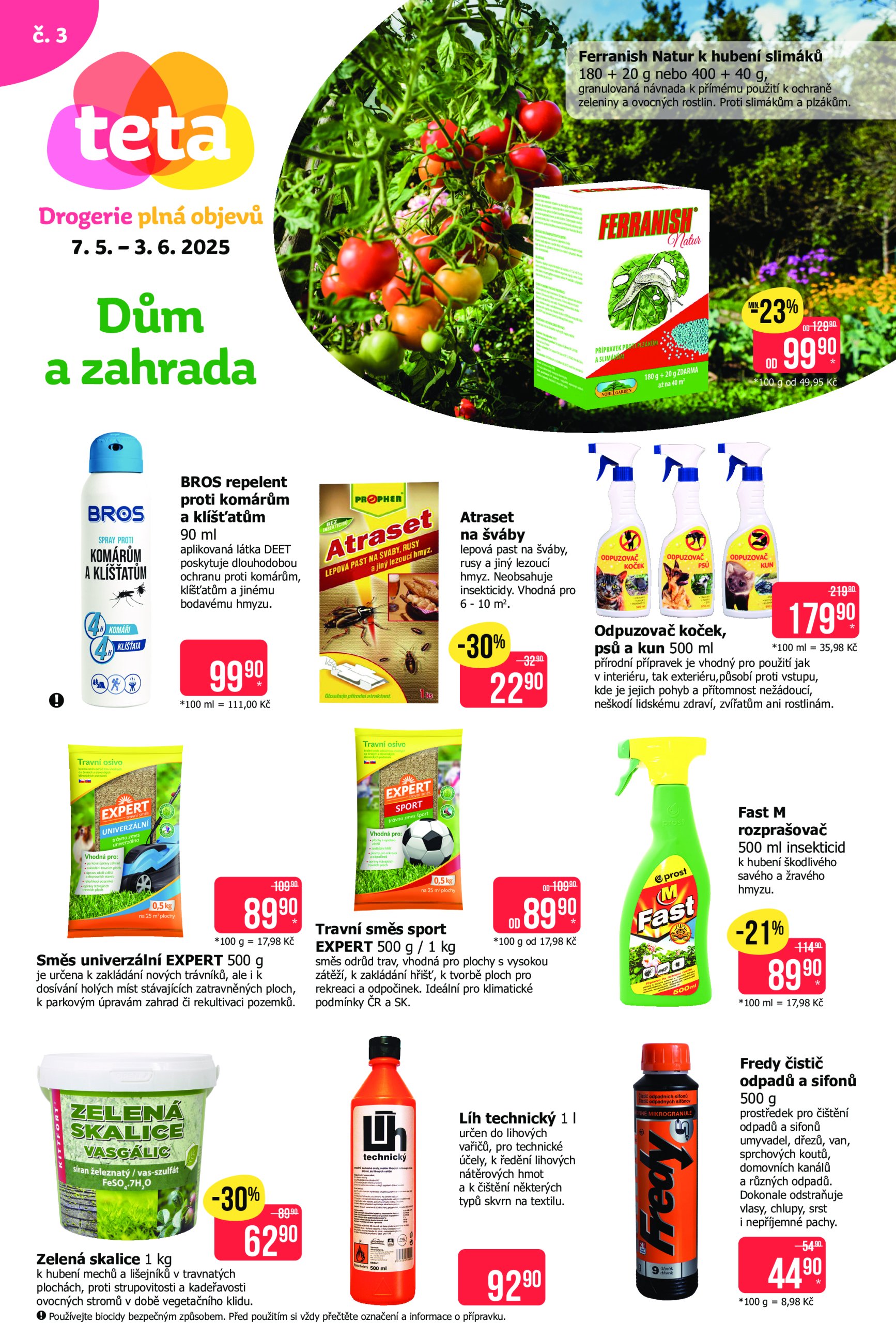 teta-drogerie - Leták Teta drogerie - Dům a zahrada od 07.05. do 03.06.