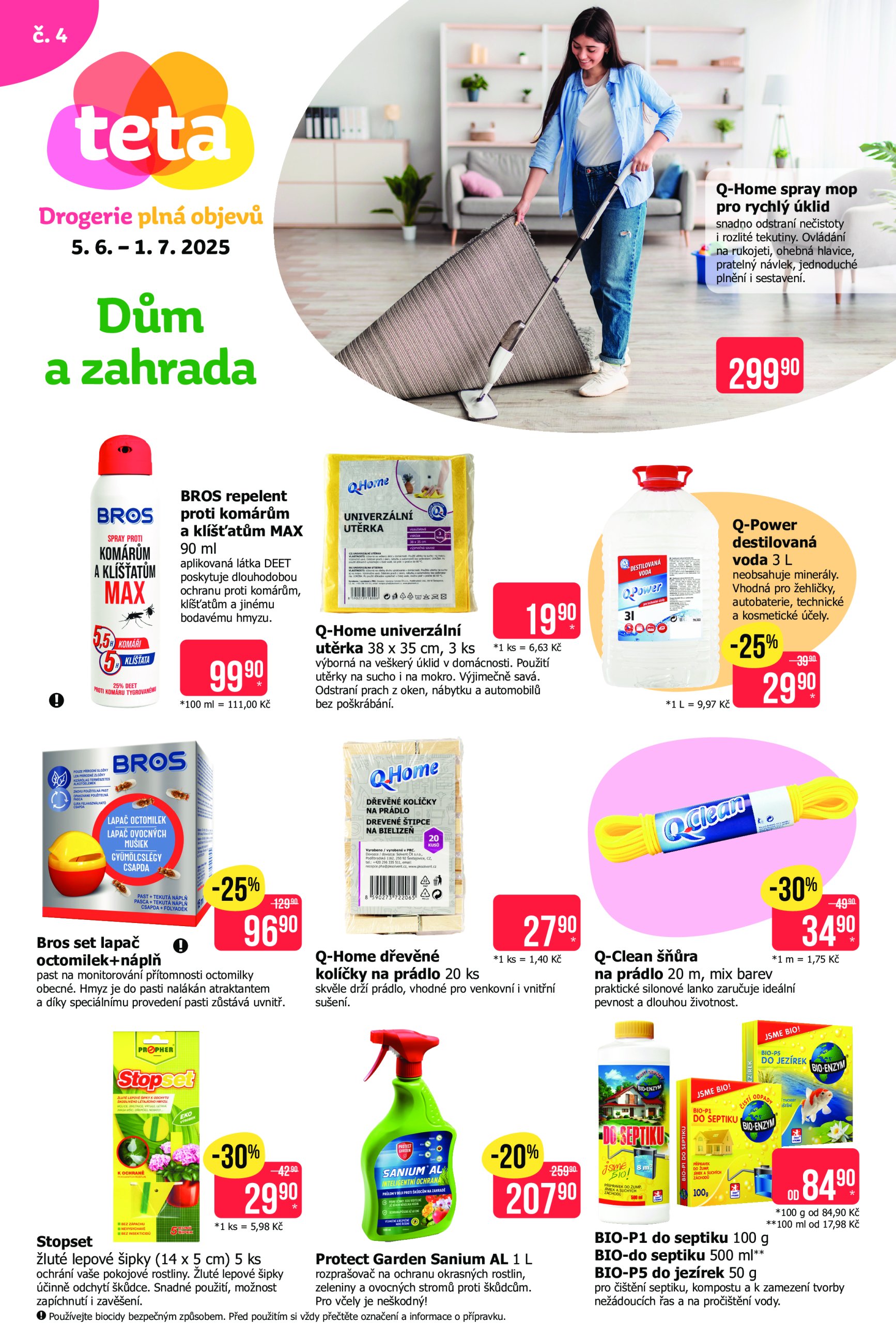 teta-drogerie - Leták Teta drogerie - Dům a zahrada od 05.06. do 01.07. - page: 1