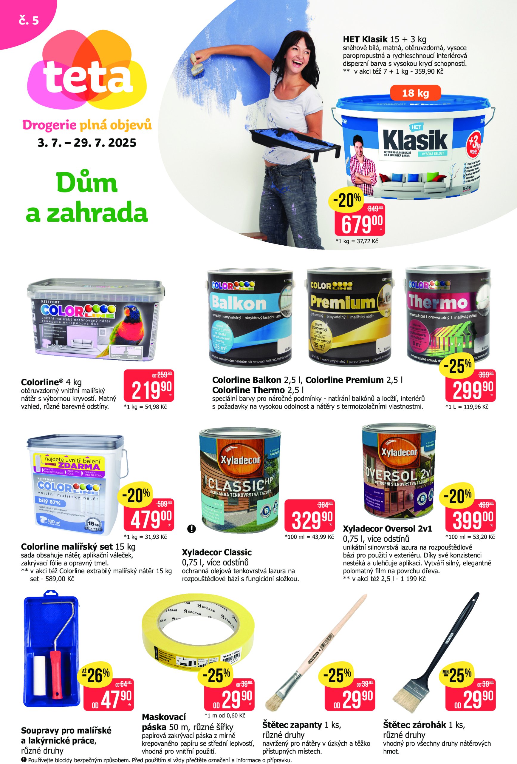 teta-drogerie - Leták Teta drogerie - Dům a zahrada od 03.07. do 29.07.