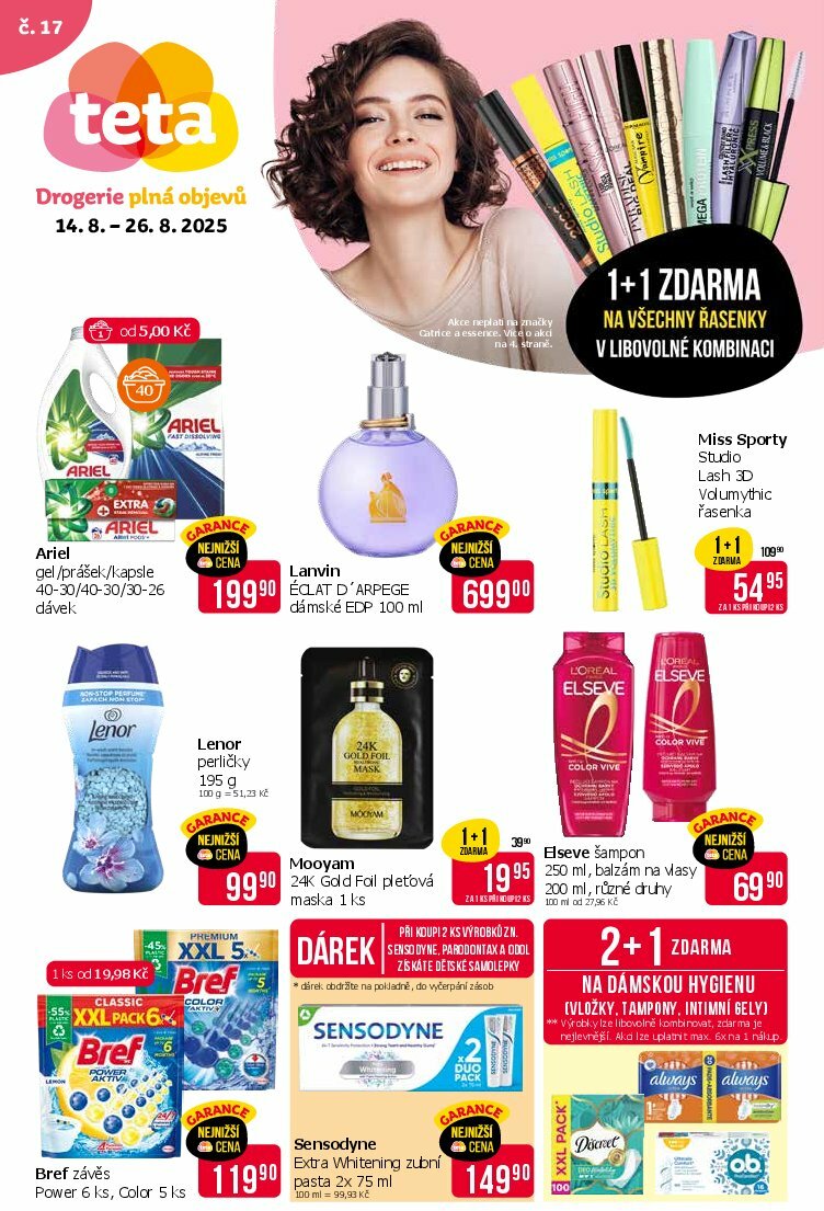 teta-drogerie - Leták Teta drogerie od 14.08. do 26.08.