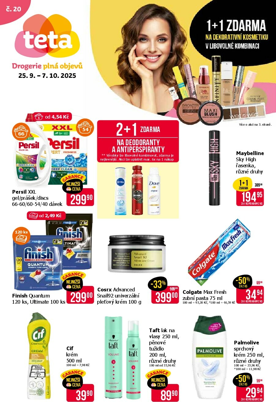 teta-drogerie - Leták Teta drogerie od 25.09. do 07.10.