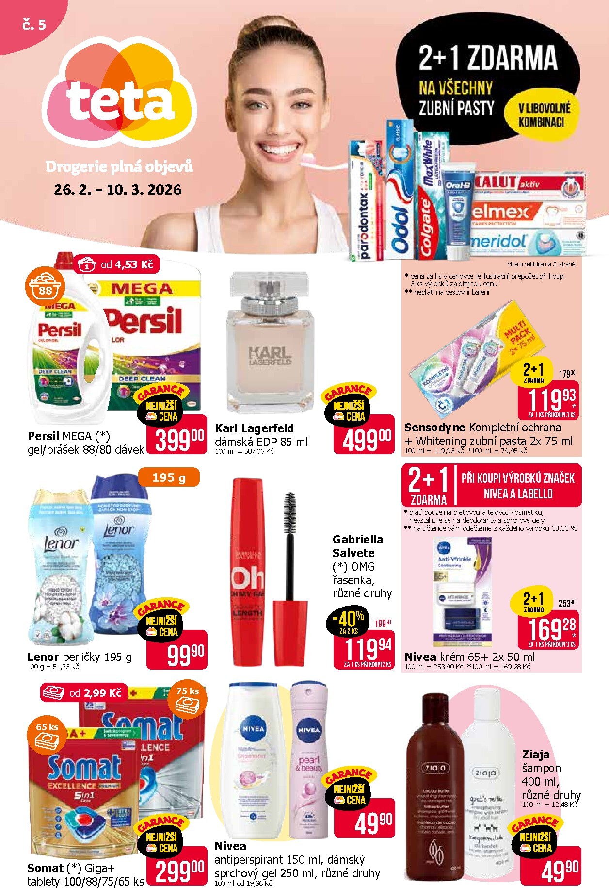 teta-drogerie - Teta drogerie - Klub leták platný od čtvrtka 26.02.2026 do úterý 10.03.2026 - page: 1