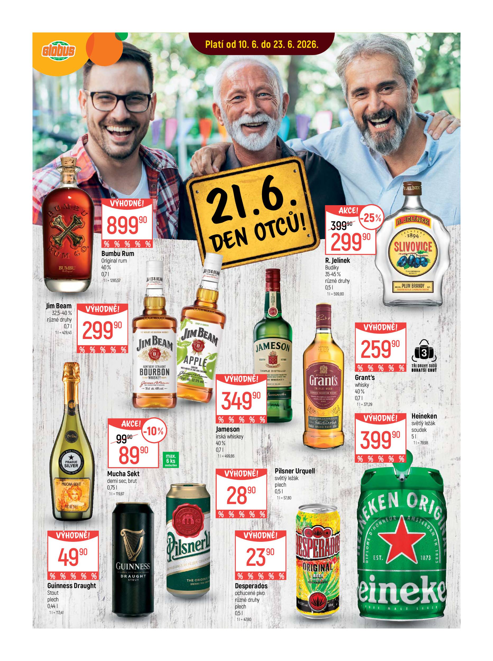 globus - Aktuální Globus - Den Otců leták platný od středy 10.06.2026 do úterý 23.06.2026
