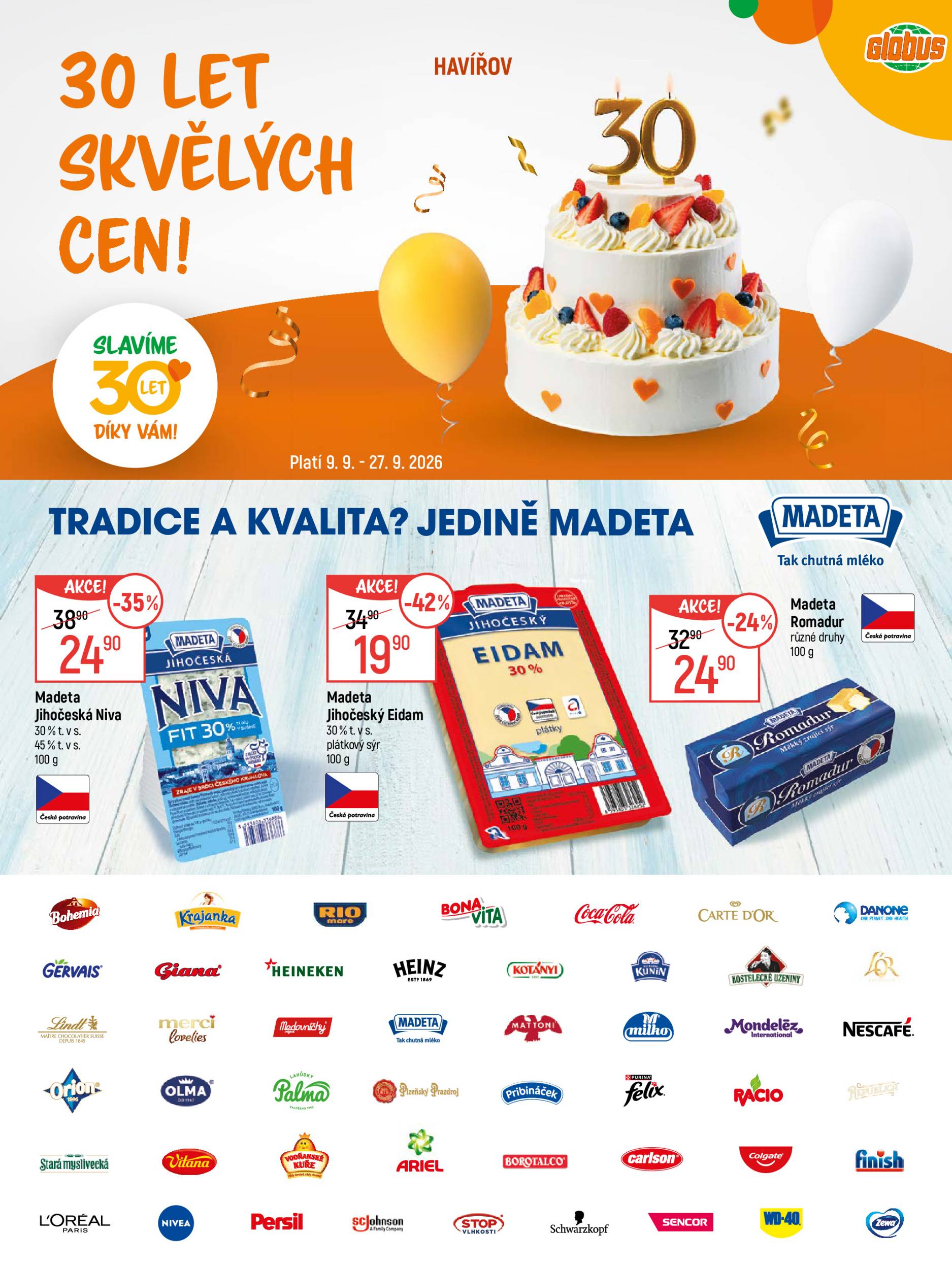 globus - Globus - Havířov leták na příští týden od středy 09.09.2026 do neděle 27.09.2026