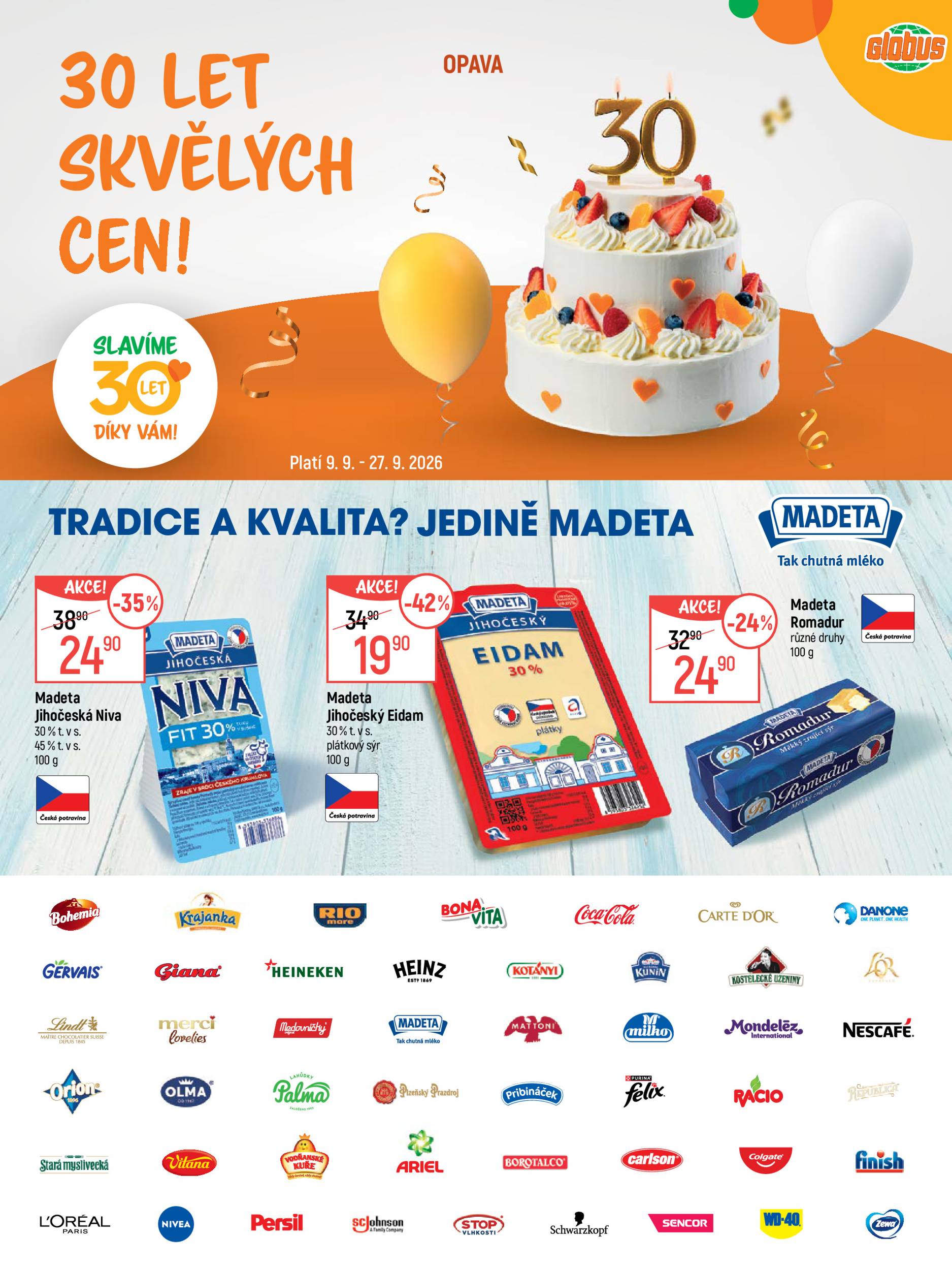 globus - Globus - Opava leták na příští týden od středy 09.09.2026 do neděle 27.09.2026