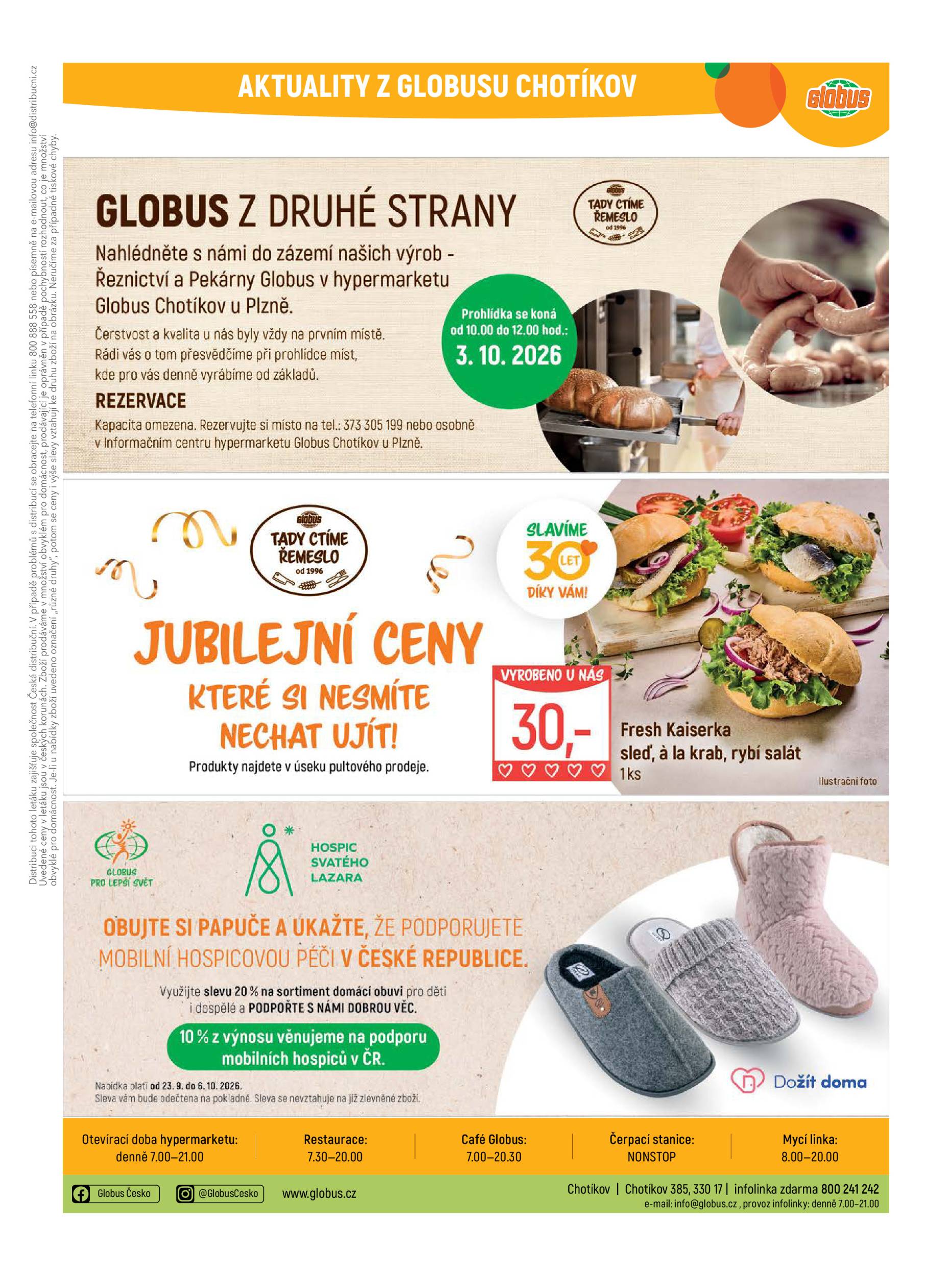 globus - Globus Plzeň–Chotíkov leták na příští týden od středy 23.09.2026 do úterý 29.09.2026 - page: 46