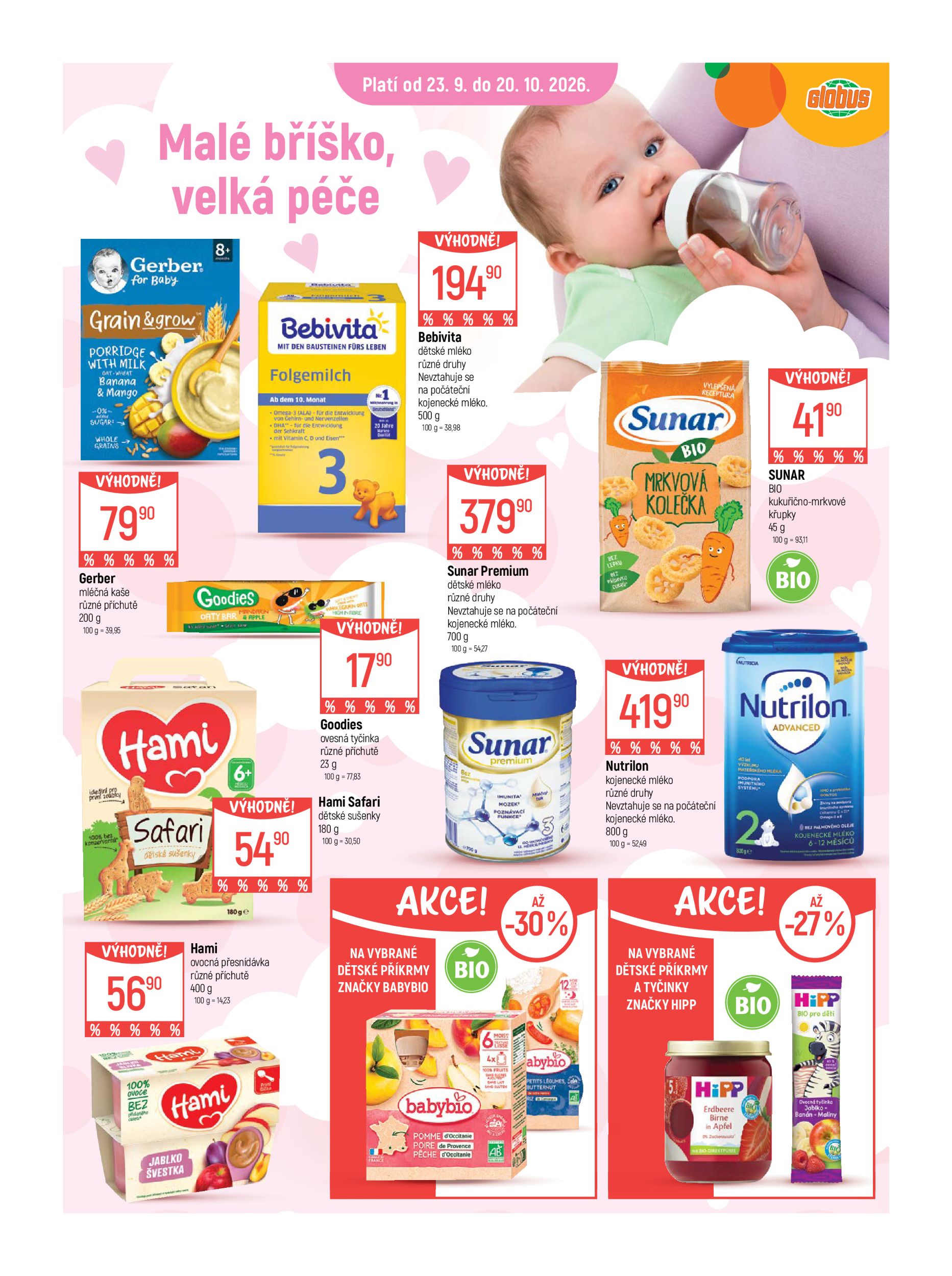 globus - Globus - Pro vaše nejmenší a nejmilejší leták na příští týden od středy 23.09.2026 do úterý 20.10.2026 - page: 2