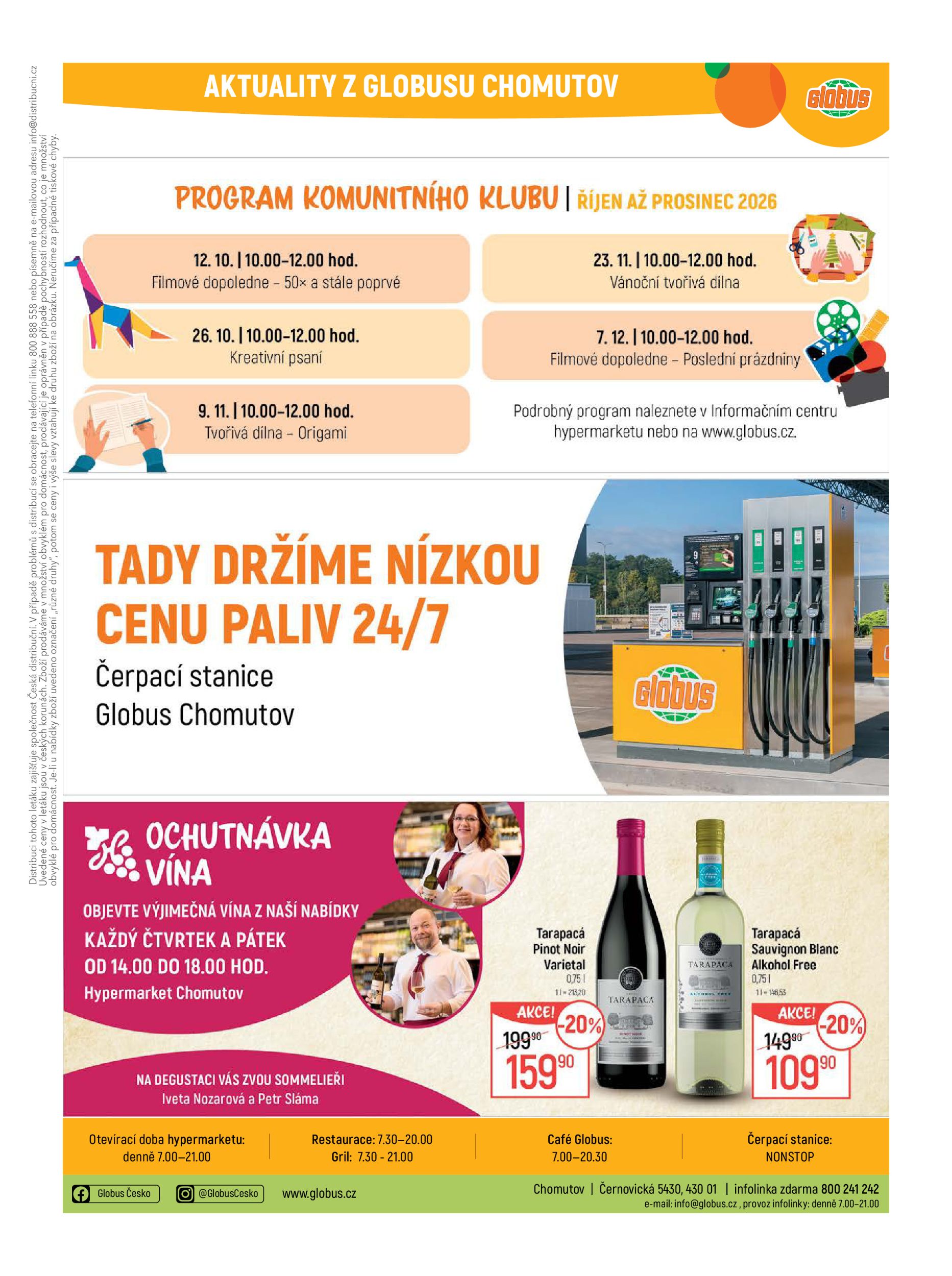 globus - Globus Chomutov leták na příští týden od středy 21.10.2026 do úterý 27.10.2026 - page: 46