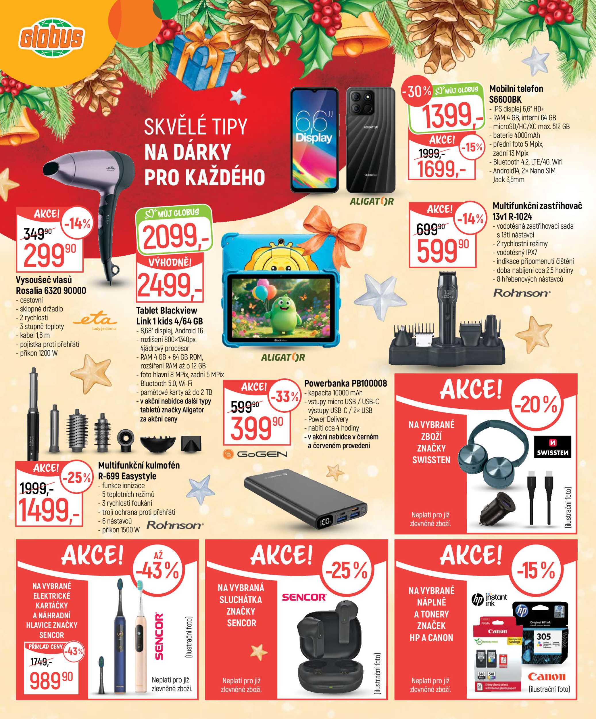 globus - Globus - Vánoce plné dárků a radosti leták na příští týden od úterý 27.10.2026 do pondělí 23.11.2026 - page: 16