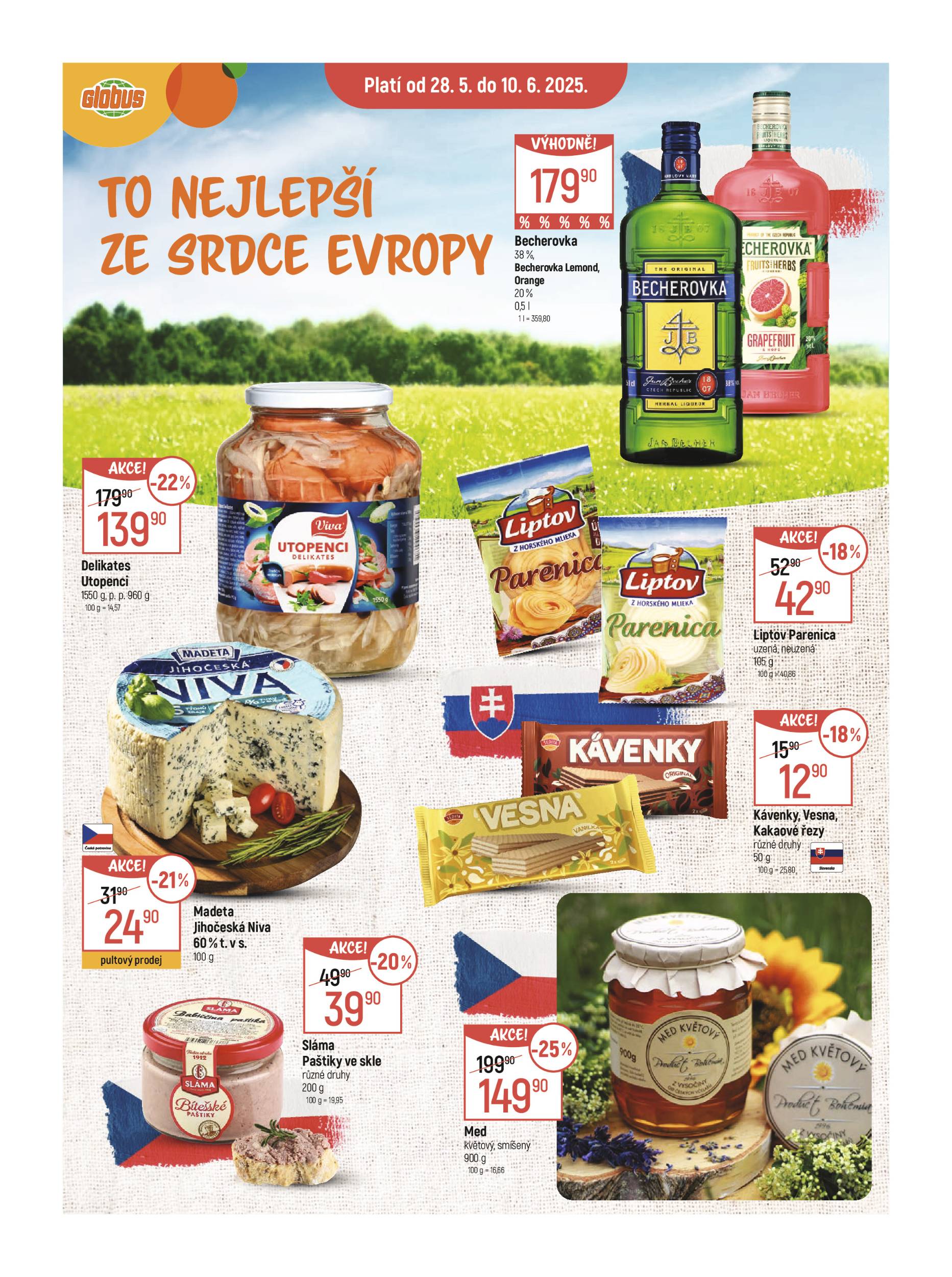 globus - Leták Globus - To nejlepší ze srdce Evropy od 28.05. do 10.06.