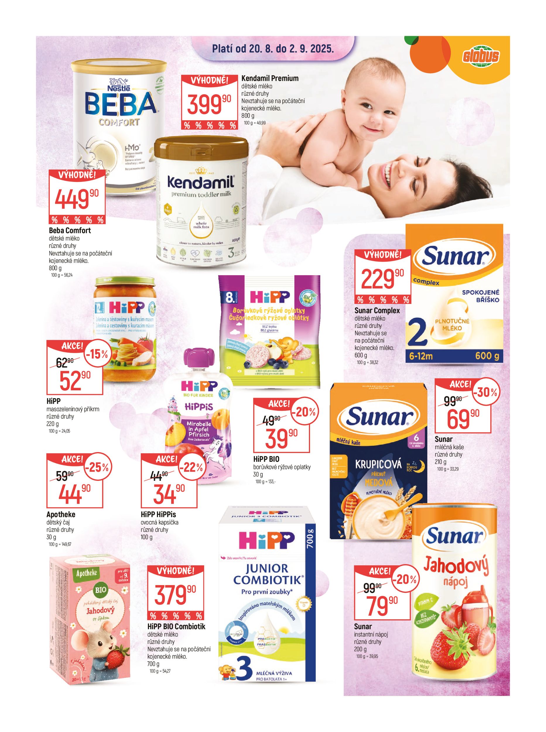globus - Leták Globus - Pro naše nejmenší od 20.08. do 02.09. - page: 2