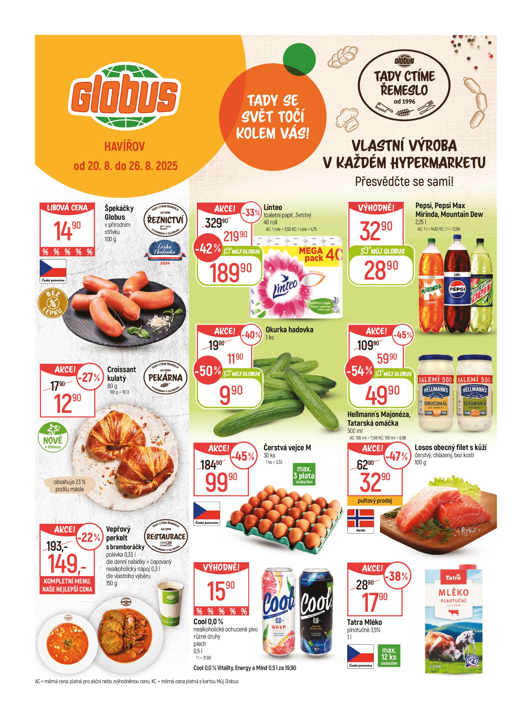 globus - Leták Globus Havířov - Prostřední Suchá od 20.08. do 26.08. - page: 1