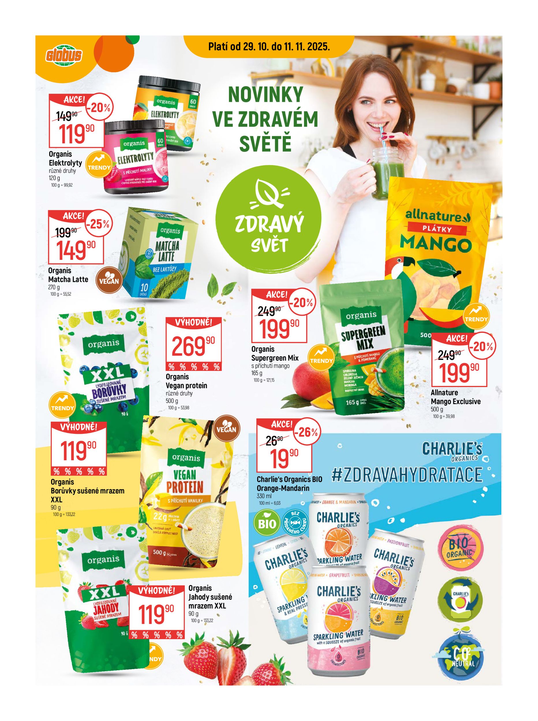 globus - Aktuální leták Globus - Zdravý svět od 29.10. do 11.11.