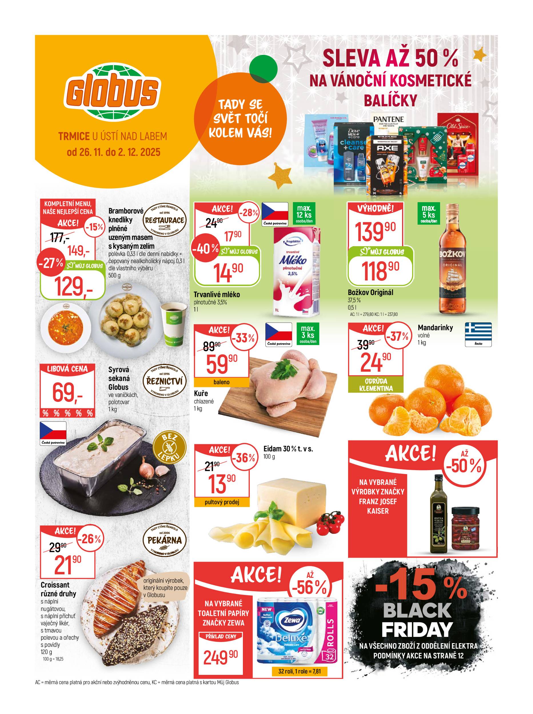 globus - Aktuální leták Globus - Trmice od 26.11. do 02.12.