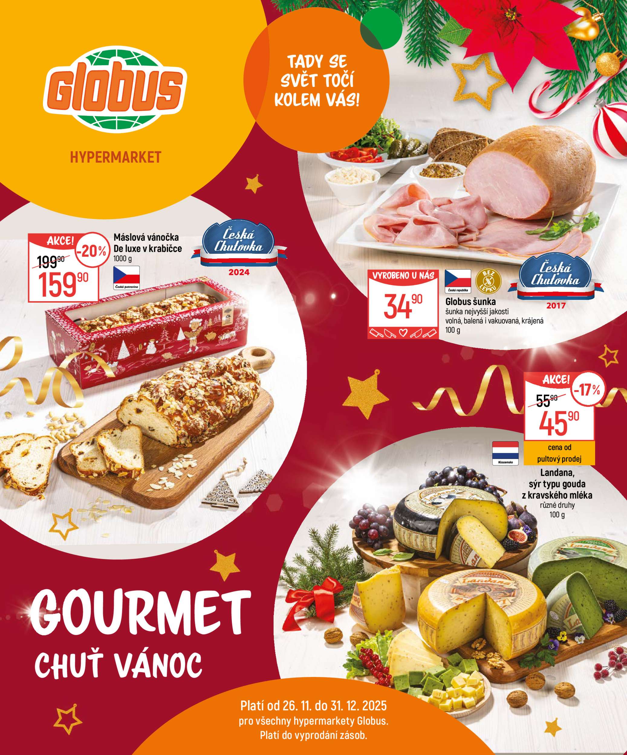 globus - Aktuální leták Globus - Chuť Vánoc od 25.11. do 31.12.