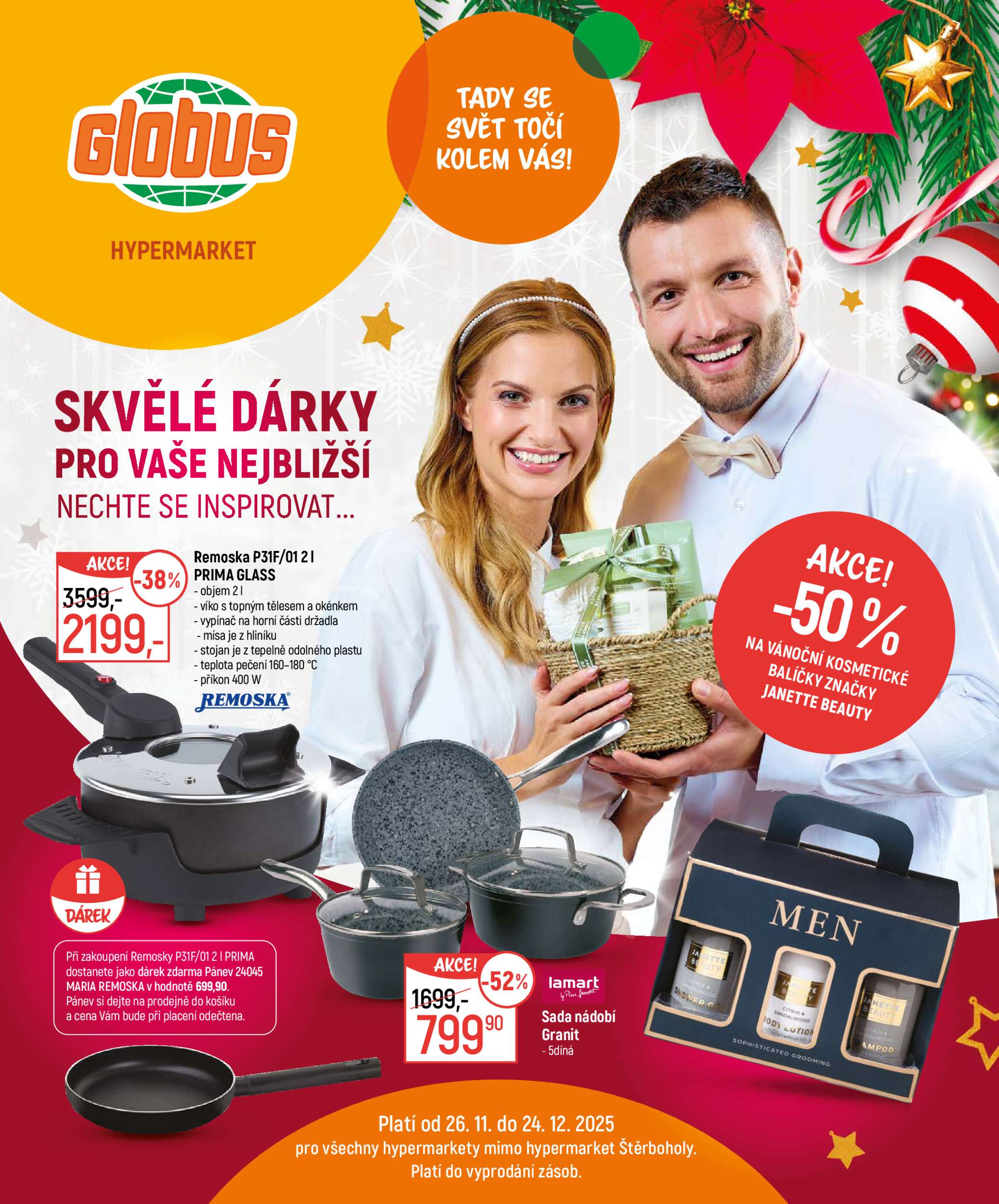 globus - Aktuální leták Globus - Skvělé dárky od 26.11. do 24.12.