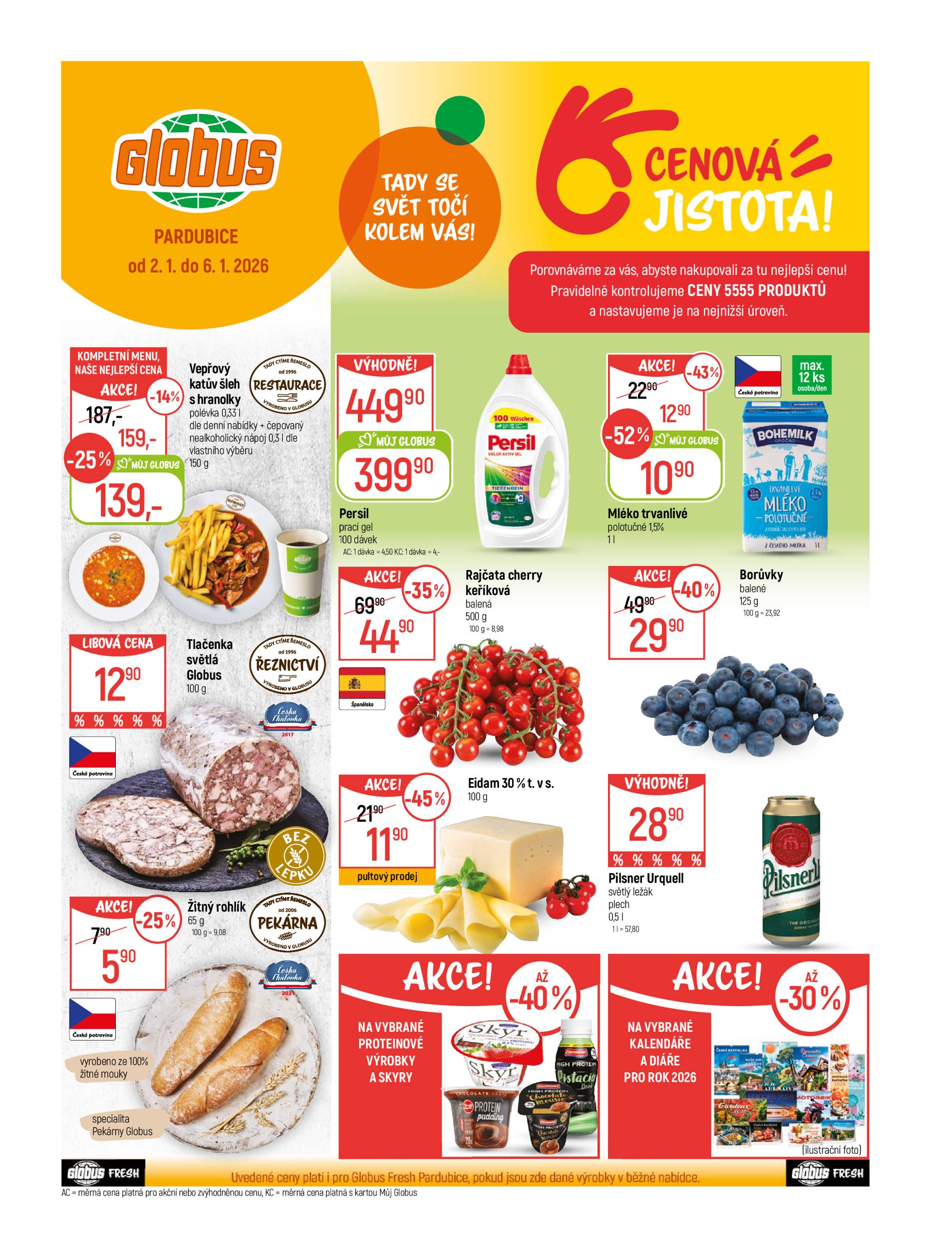 globus - Aktuální leták Globus - Pardubice od 02.01. do 06.01.