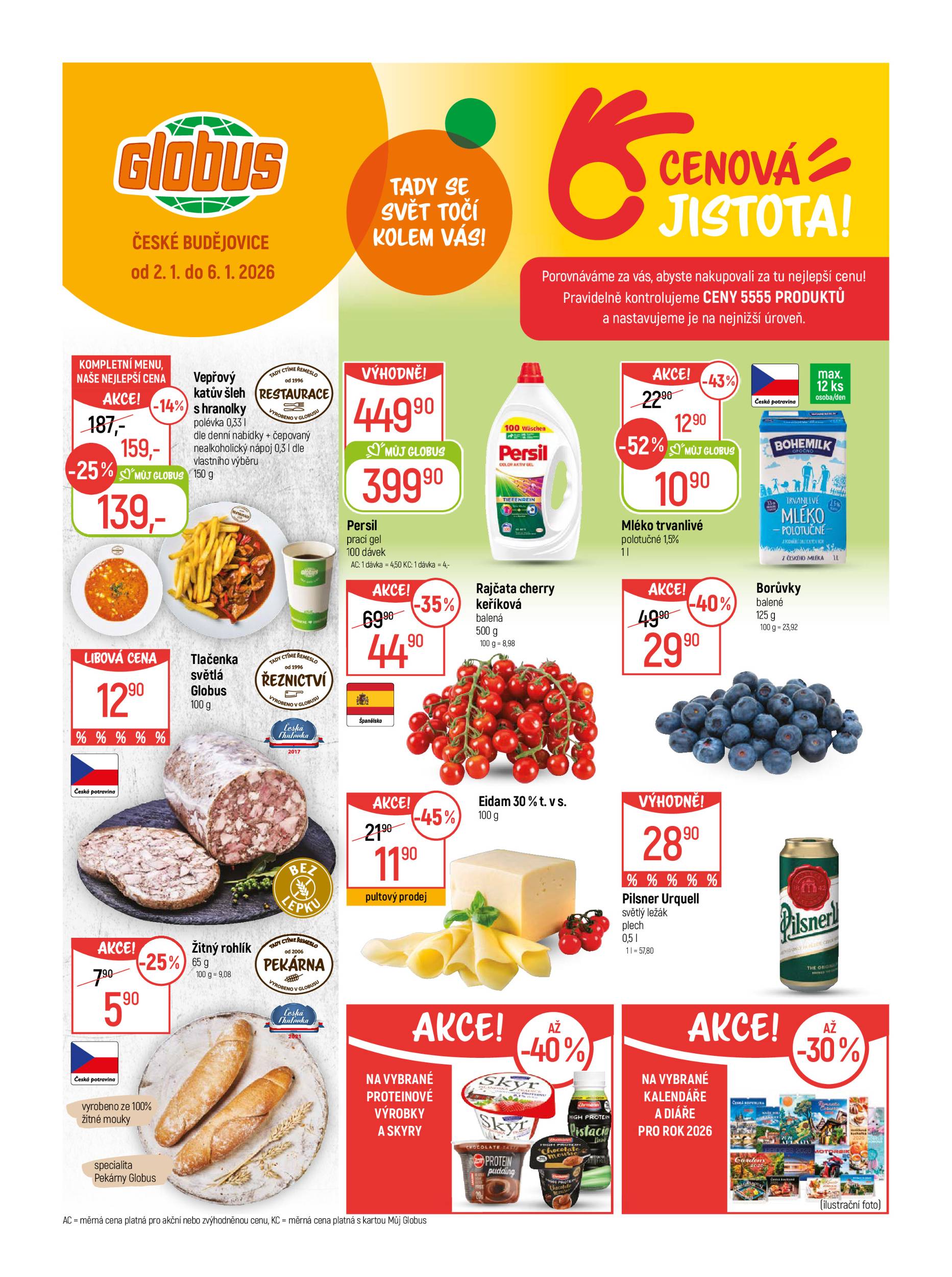 globus - Aktuální leták Globus - České Budějovice od 02.01. do 06.01.