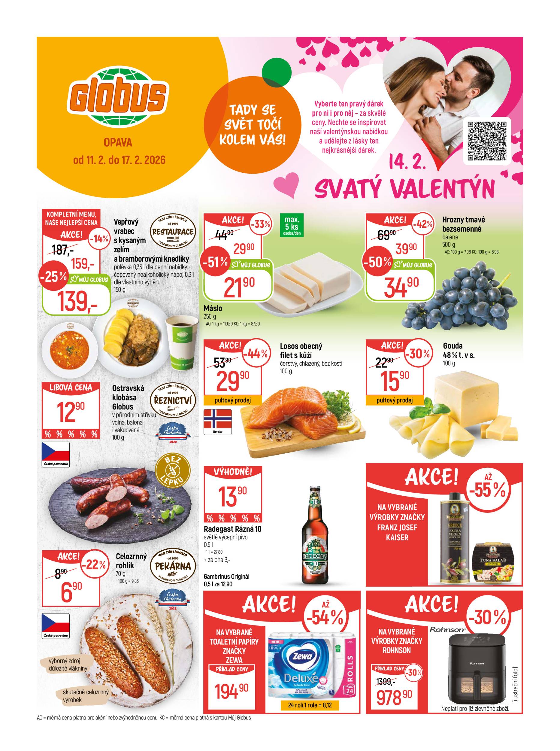 globus - Globus - Opava leták platný od středy 11.02.2026 do úterý 17.02.2026