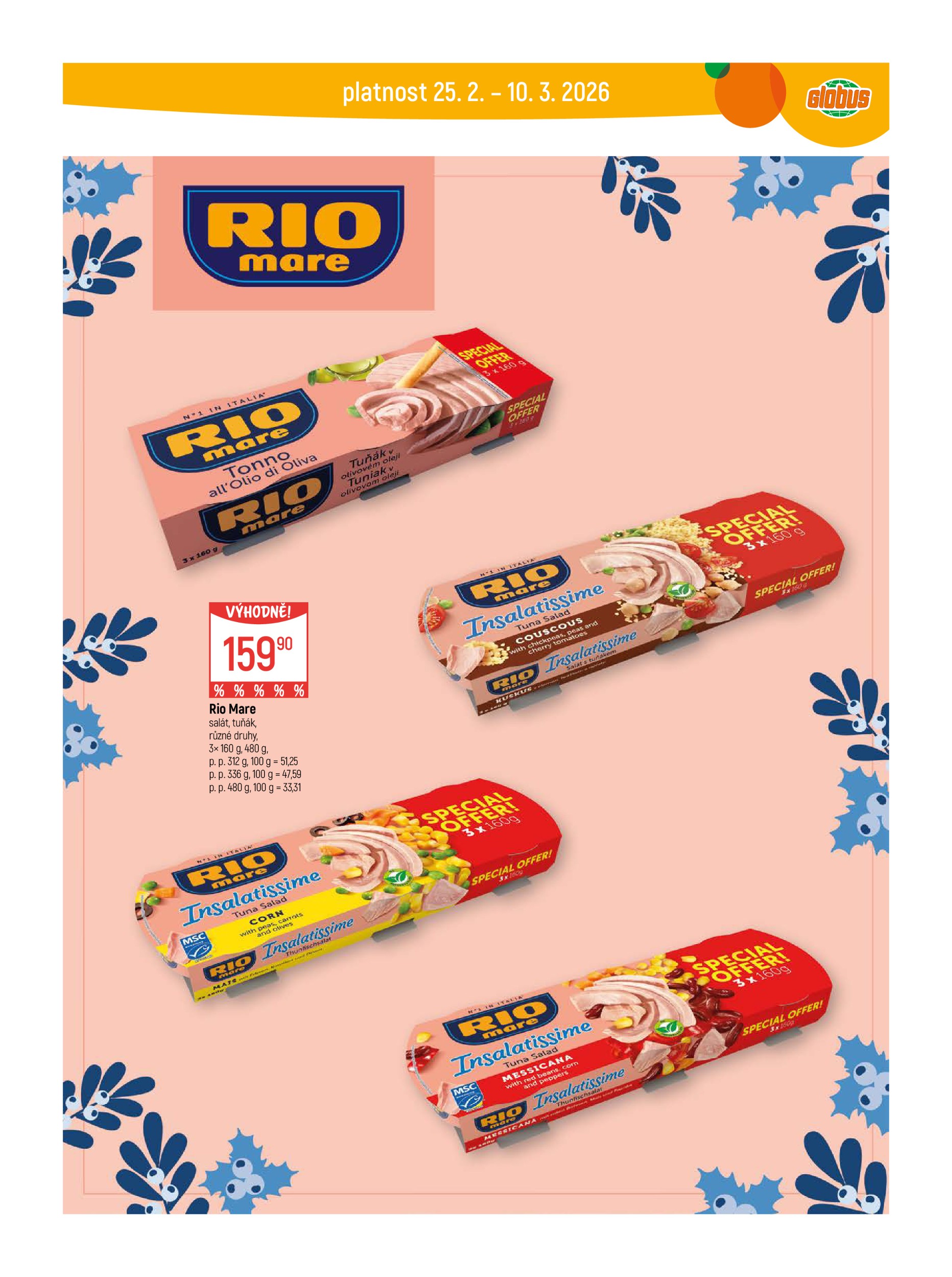 globus - Globus - Praha - Černý Most leták platný od středy 25.02.2026 do úterý 03.03.2026 - page: 22